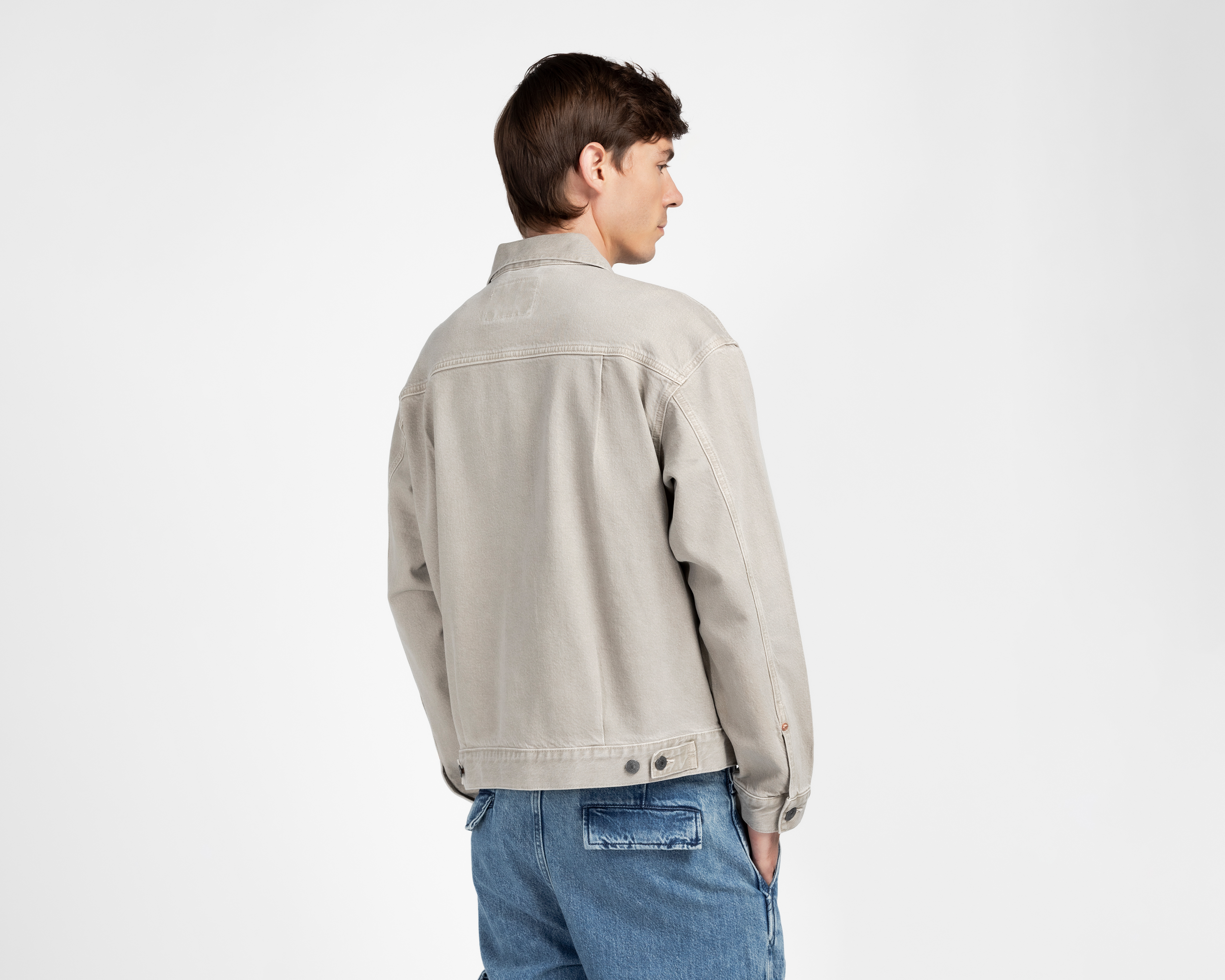 Foto 3 pulgar | Foto 2 | Chamarra American Eagle Trucker para Hombre