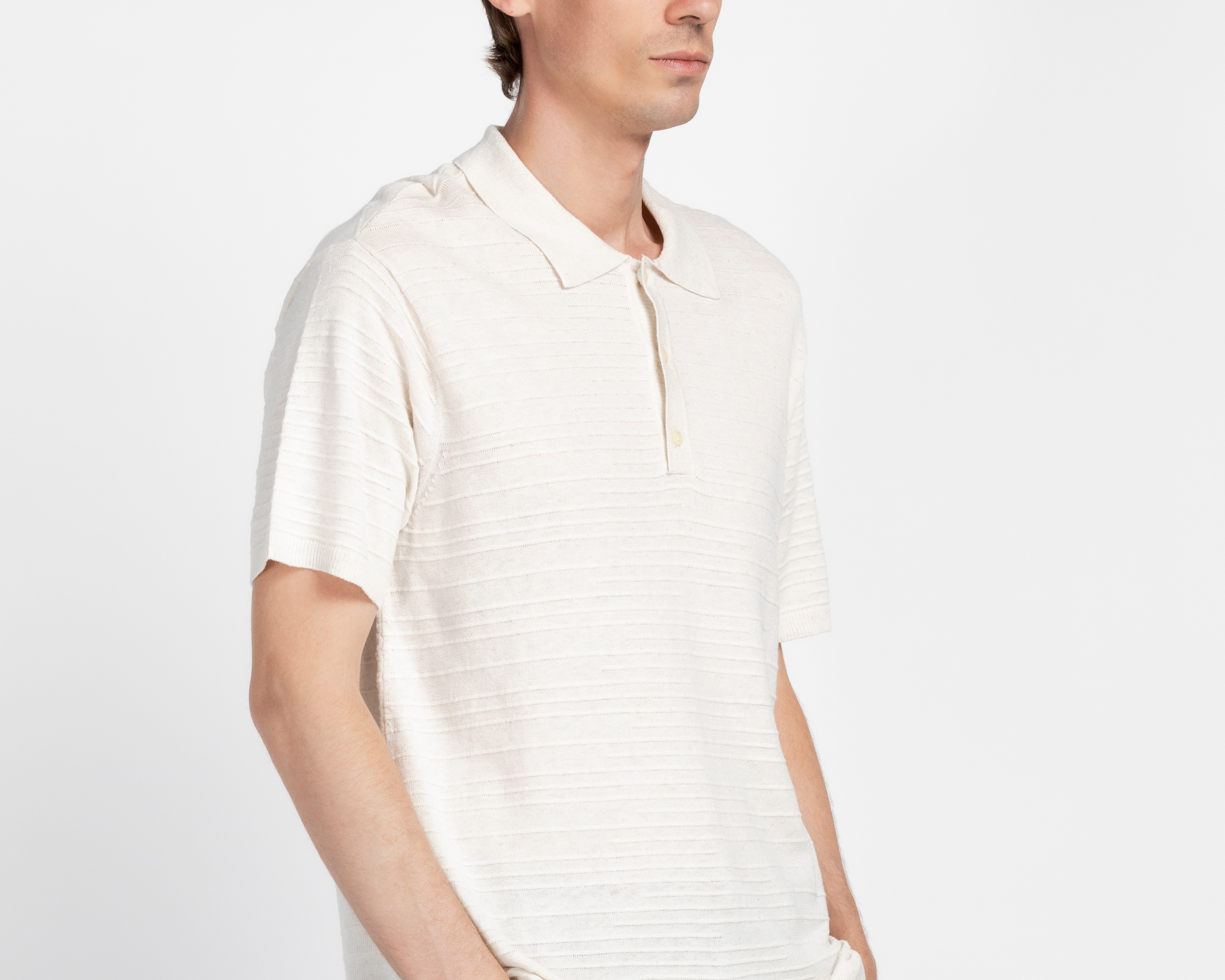 Foto 4 pulgar | Foto 3 | Playera Polo American Eagle Manga Corta Crema para Hombre