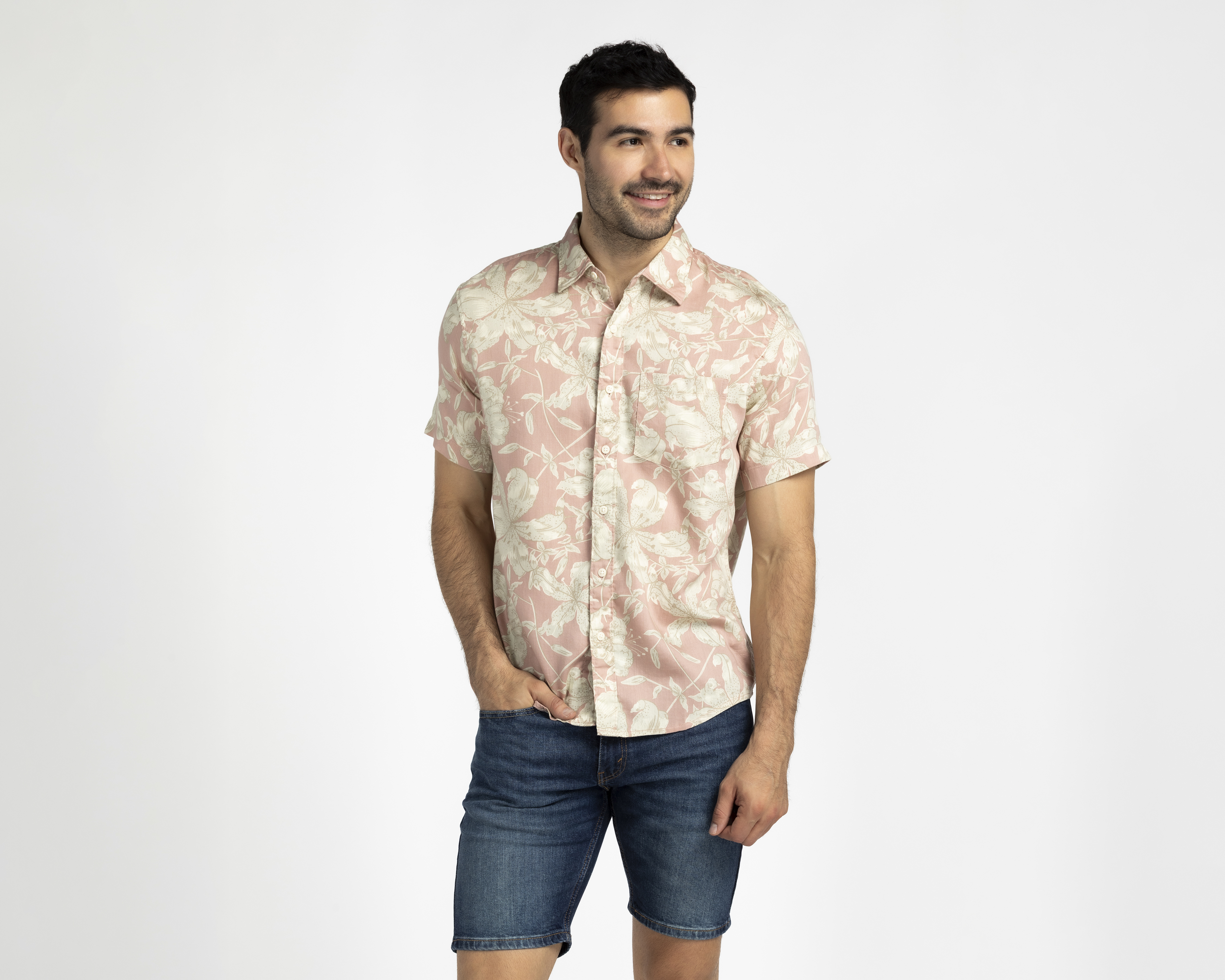 Foto 1 | Foto 1 | Camisa Casual American Eagle Regular Floral para Hombre