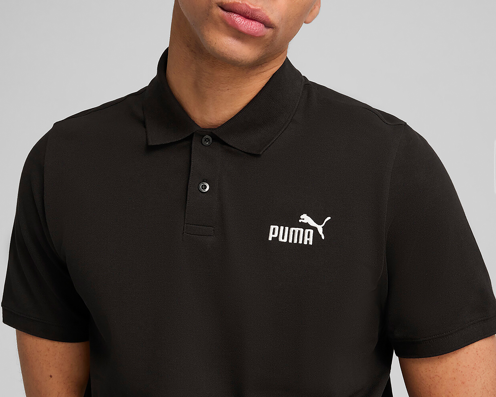 Foto 6 pulgar | Foto 5 | Playera Polo Puma Manga Corta Negra para Hombre