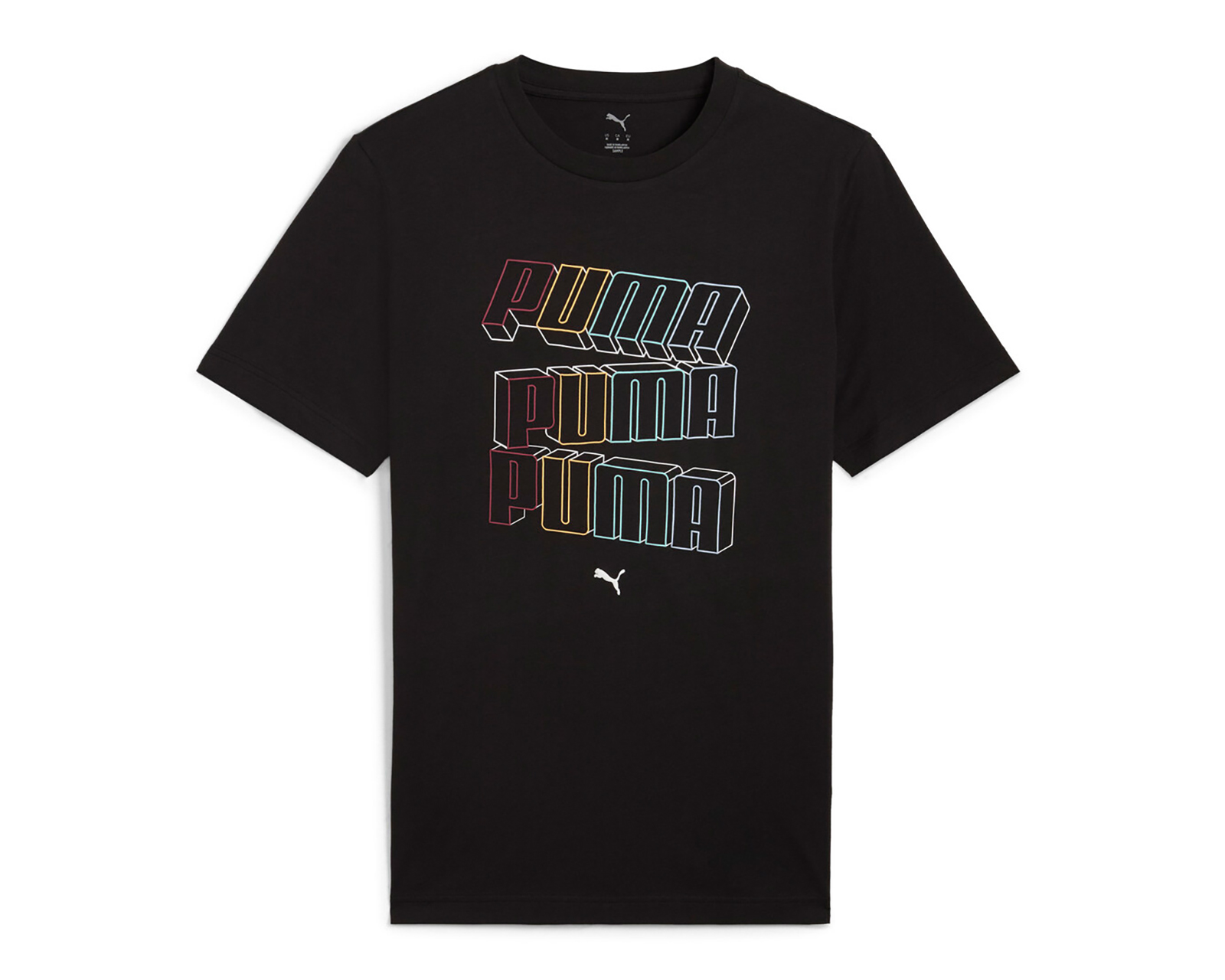Playera Cuello Redondo Puma Essentials Logo Lab Negra para Hombre