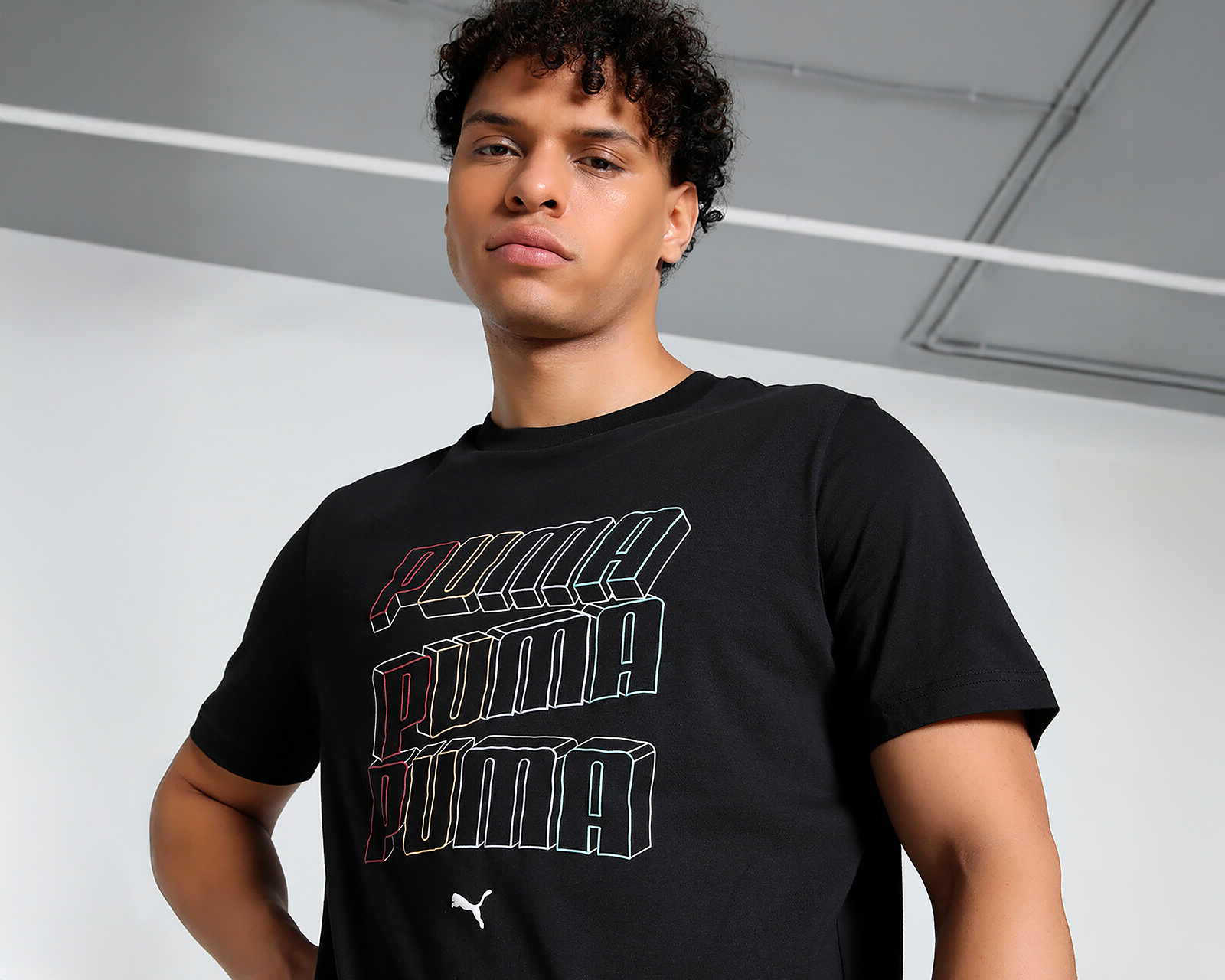 Foto 7 pulgar | Foto 6 | Playera Cuello Redondo Puma Essentials Logo Lab Negra para Hombre
