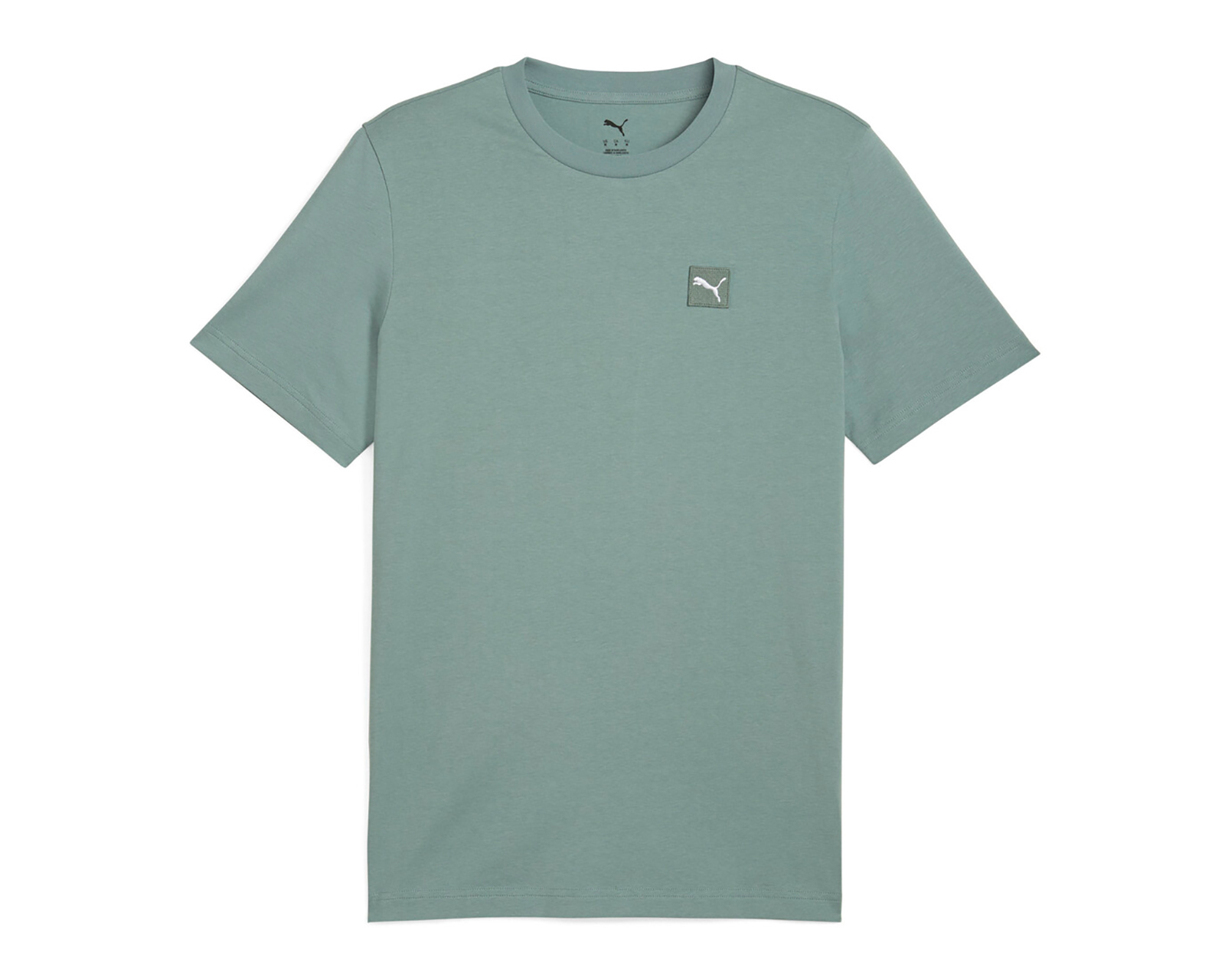 Foto 2 pulgar | Foto 1 | Playera Cuello Redondo Puma Essentials Elevated Verde para Hombre