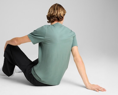 Foto 4 | Foto 4 | Playera Cuello Redondo Puma Essentials Elevated Verde para Hombre