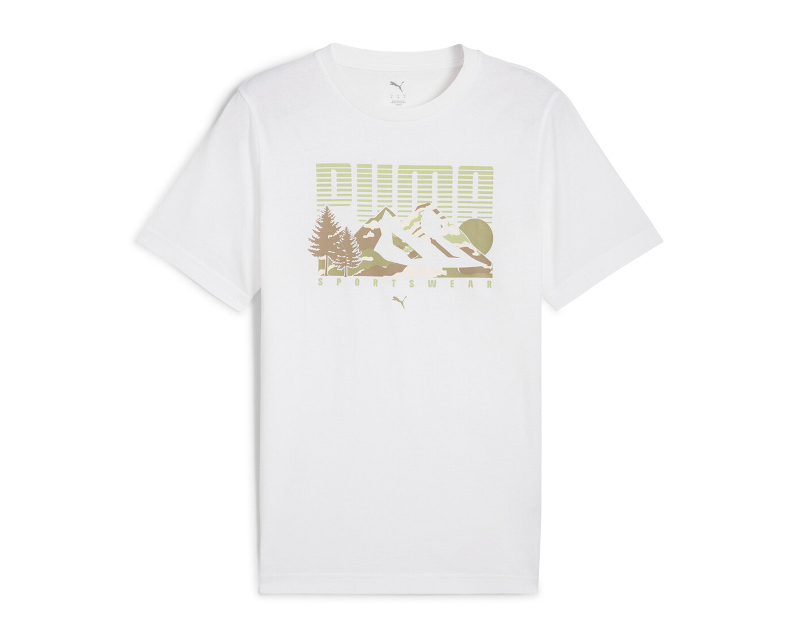 Foto 2 pulgar | Foto 1 | Playera Puma Graphics Mountain Tee Cuello Redondo para Hombre