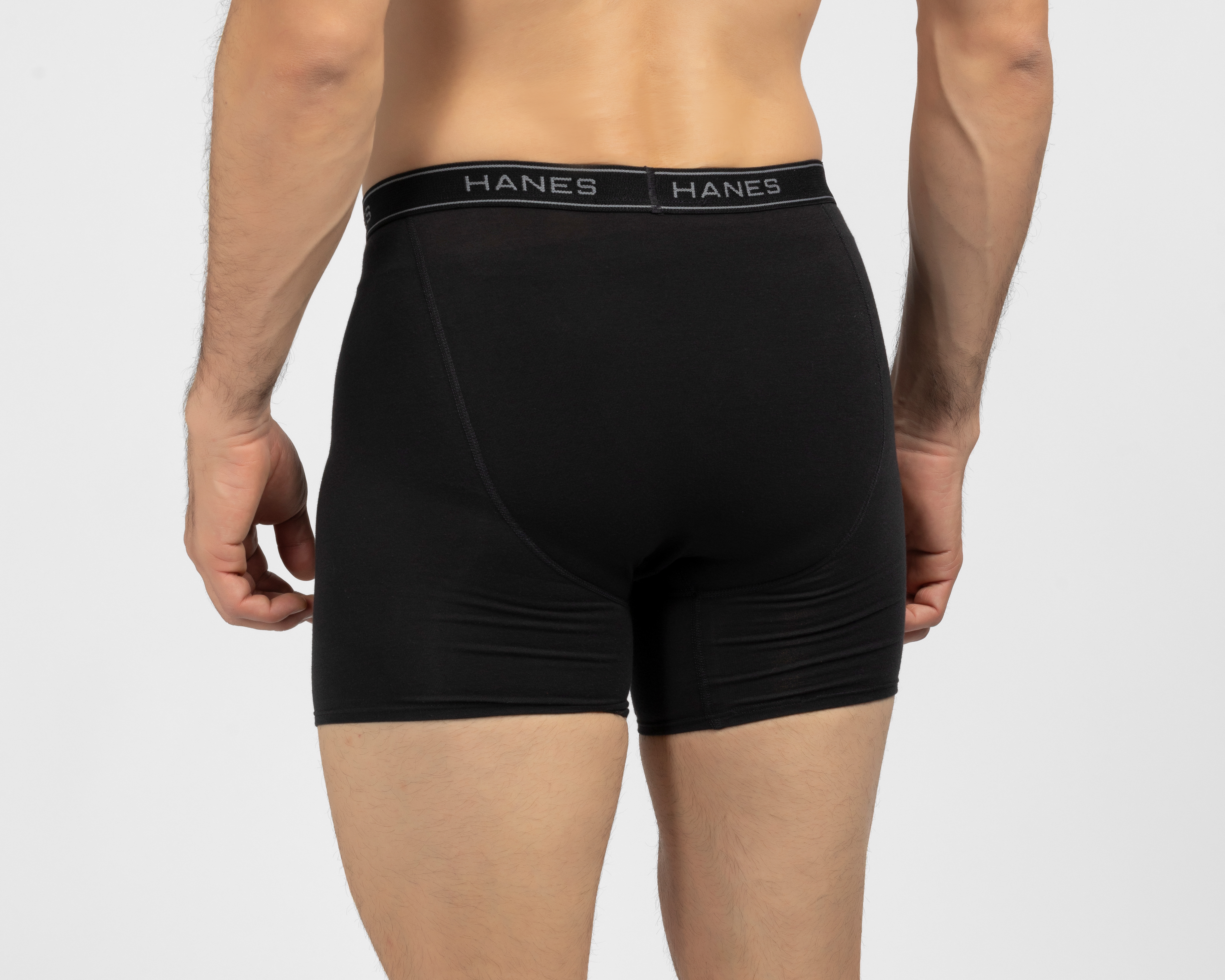 Foto 3 pulgar | Foto 2 | Bóxer Largo Hanes Negro para Hombre