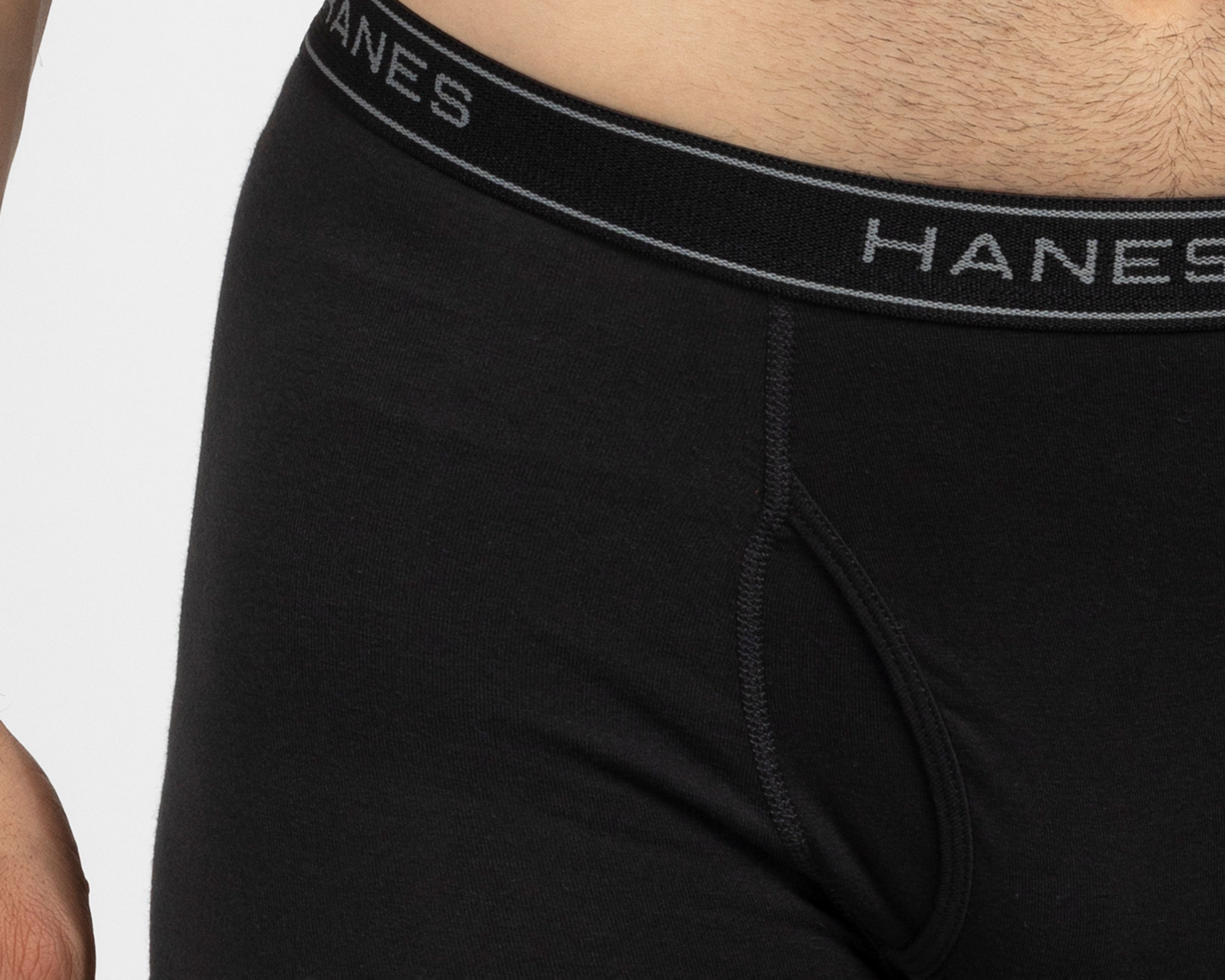 Foto 4 pulgar | Foto 3 | Bóxer Largo Hanes Negro para Hombre