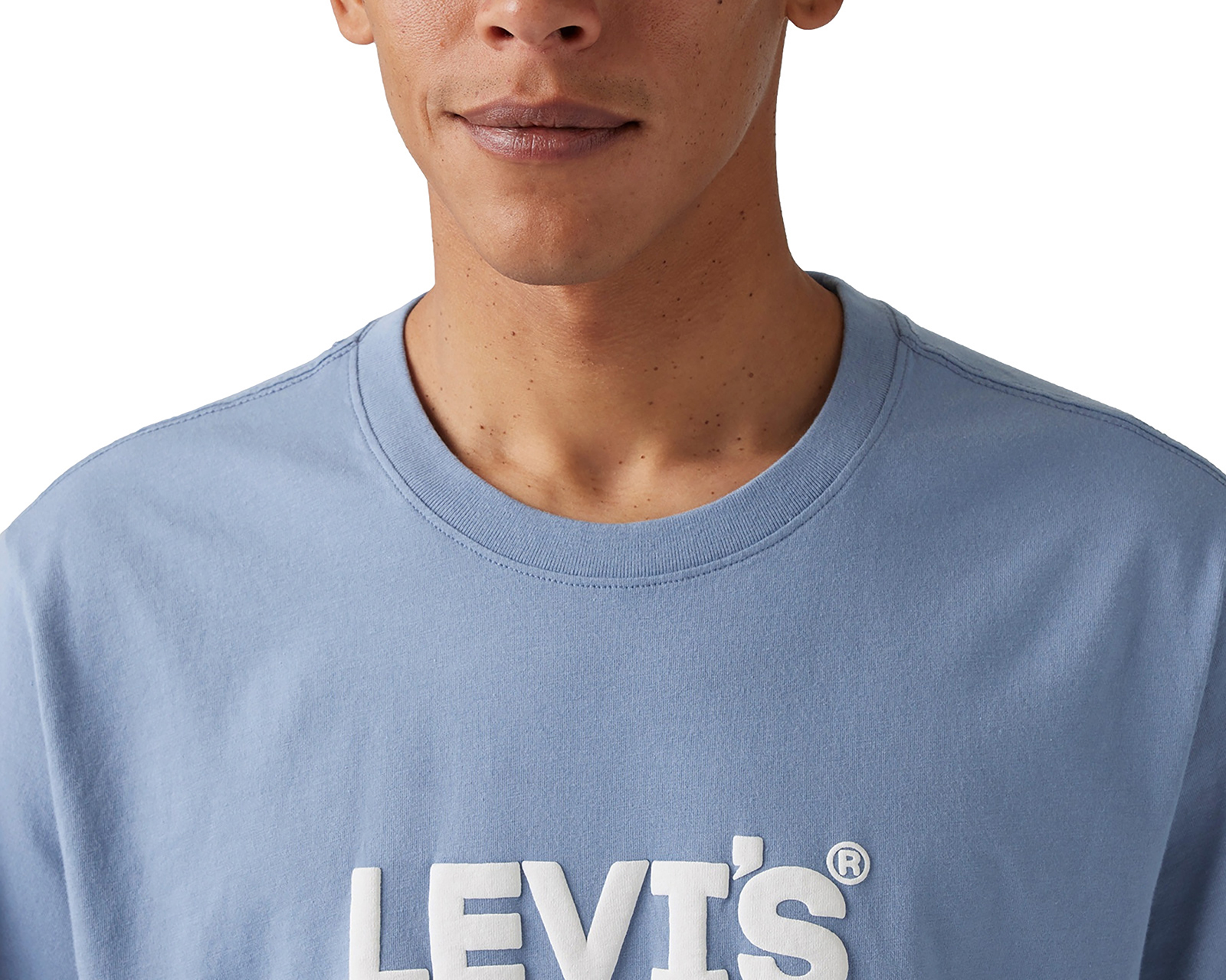 Foto 4 | Foto 4 | Playera Levi's Azul Cuello Redondo para Hombre