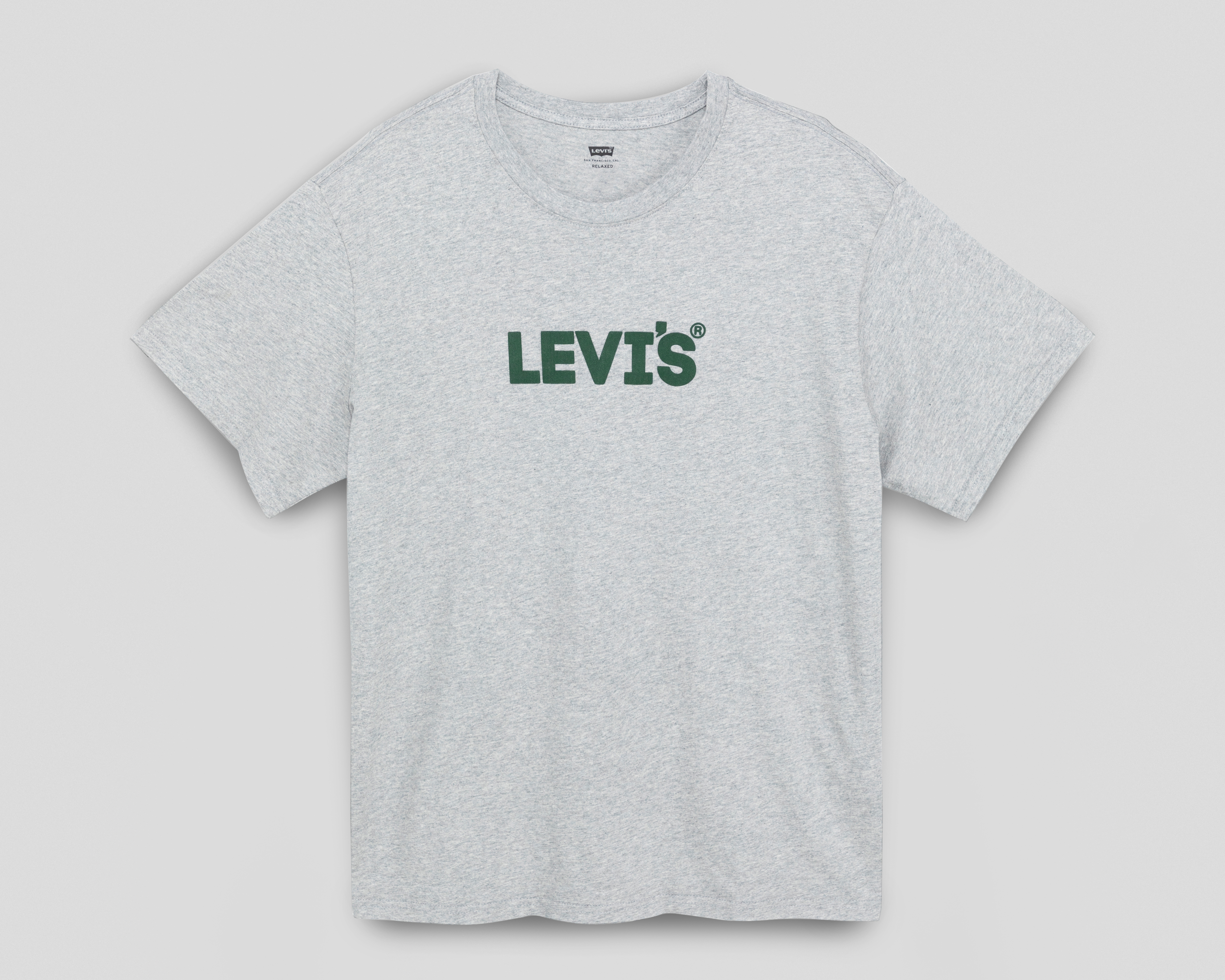 Foto 4 pulgar | Foto 3 | Playera de Cuello Redondo Gris Levi's para Hombre