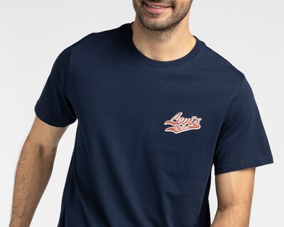 Foto 3 | Foto 3 | Playera de Cuello Redondo Azul Levi's para Hombre