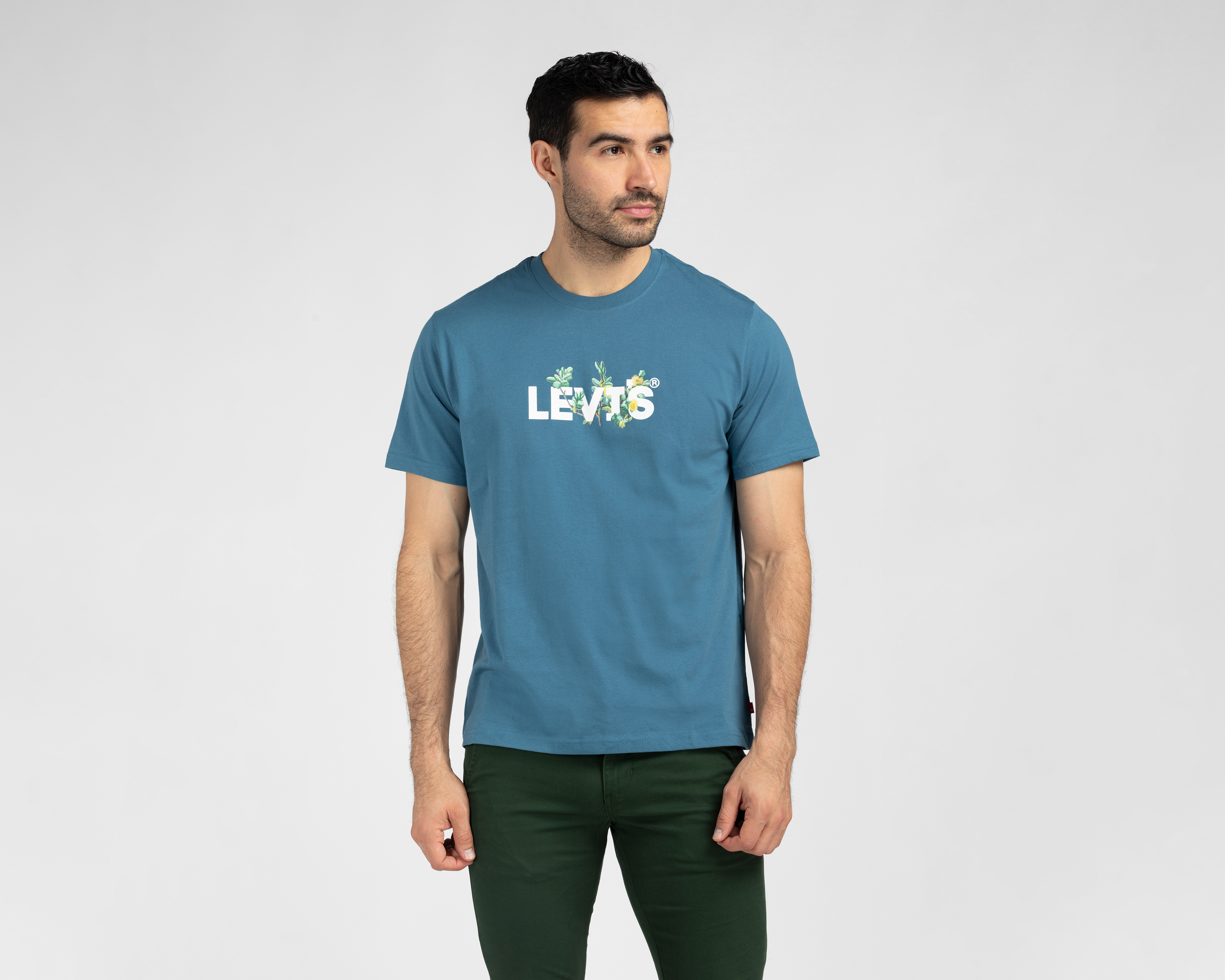 Playera de Cuello Redondo Azul Levi's para Hombre