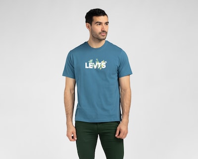 Foto 1 | Foto 1 | Playera de Cuello Redondo Azul Levi's para Hombre