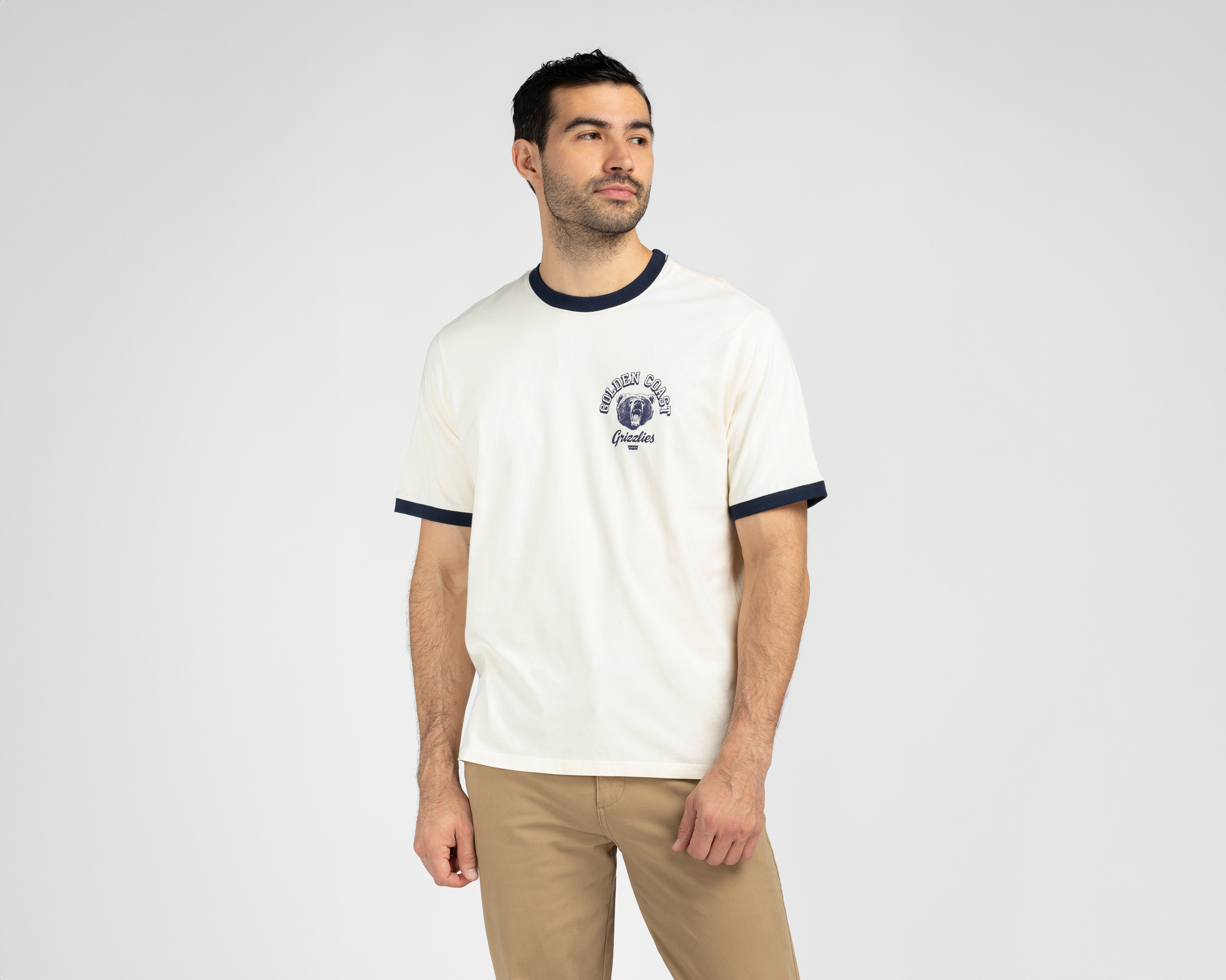 Playera de Cuello Redondo Beige Levi's para Hombre