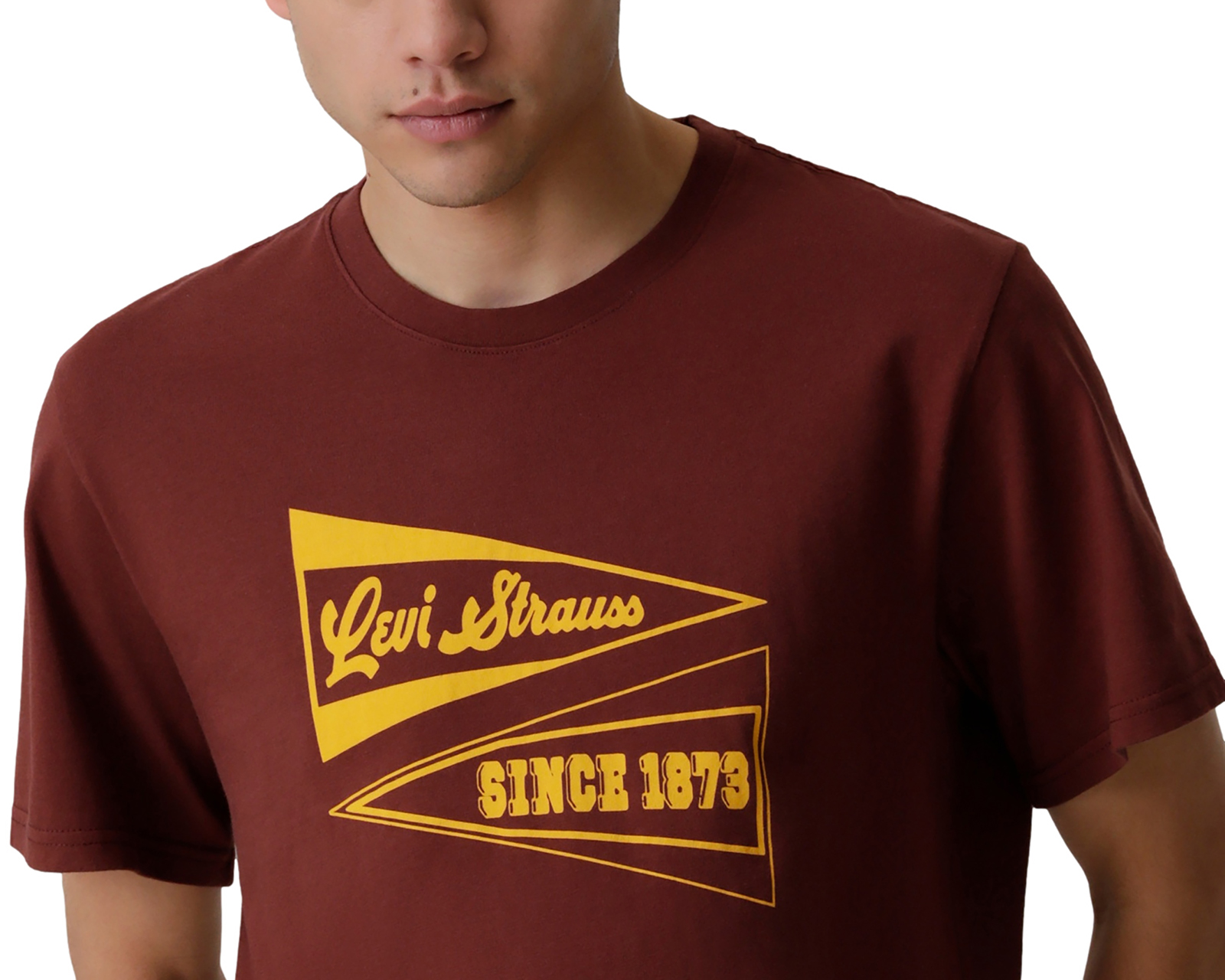 Foto 6 pulgar | Foto 5 | Playera Levi's Vino Cuello Redondo para Hombre