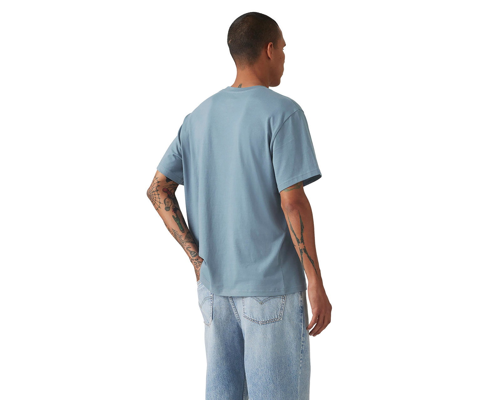 Foto 2 | Foto 2 | Playera Levi's Azul Cuello Redondo para Hombre