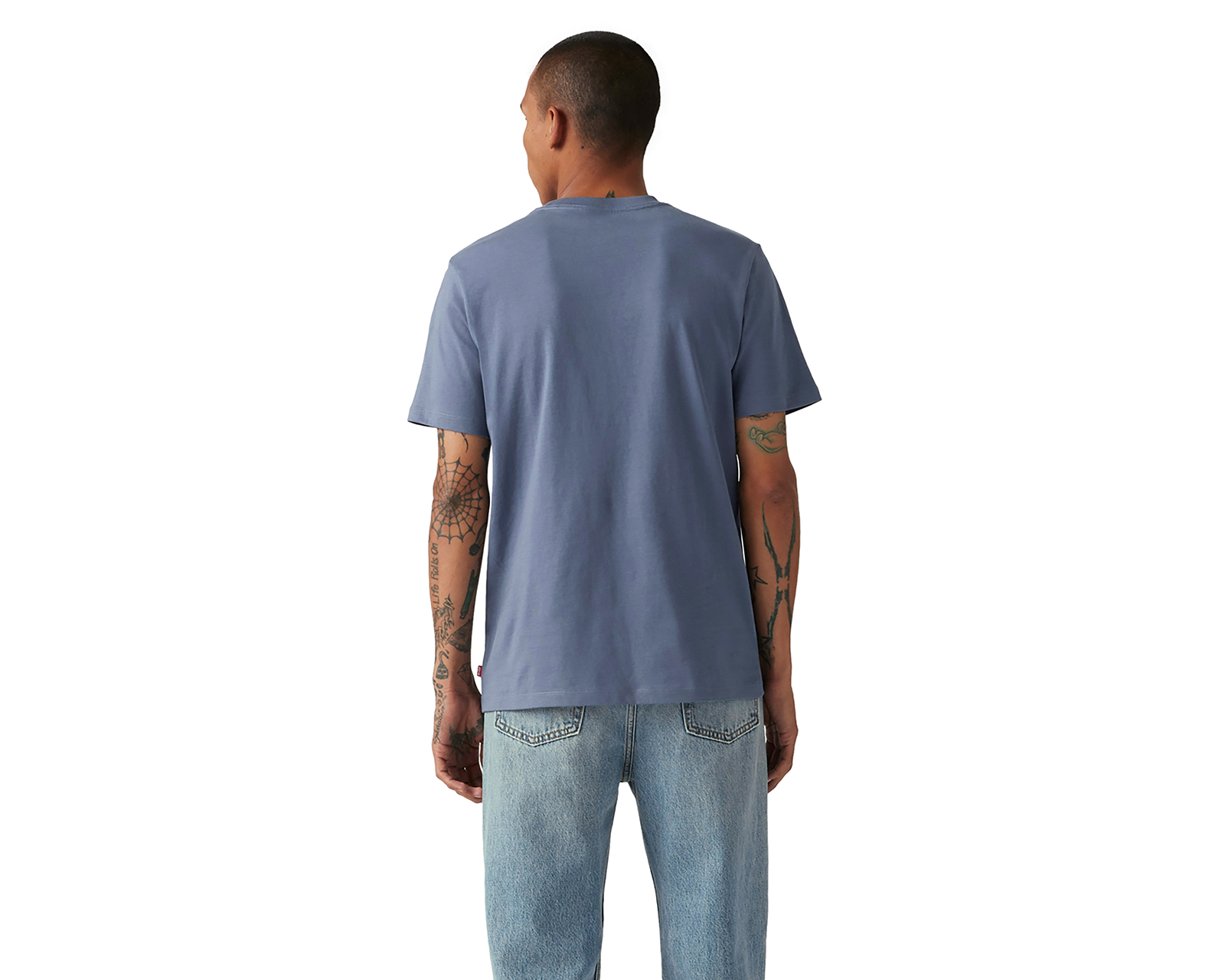 Foto 3 pulgar | Foto 2 | Playera Levi's Azul Cuello Redondo para Hombre