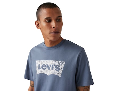 Foto 4 | Foto 4 | Playera Levi's Azul Cuello Redondo para Hombre