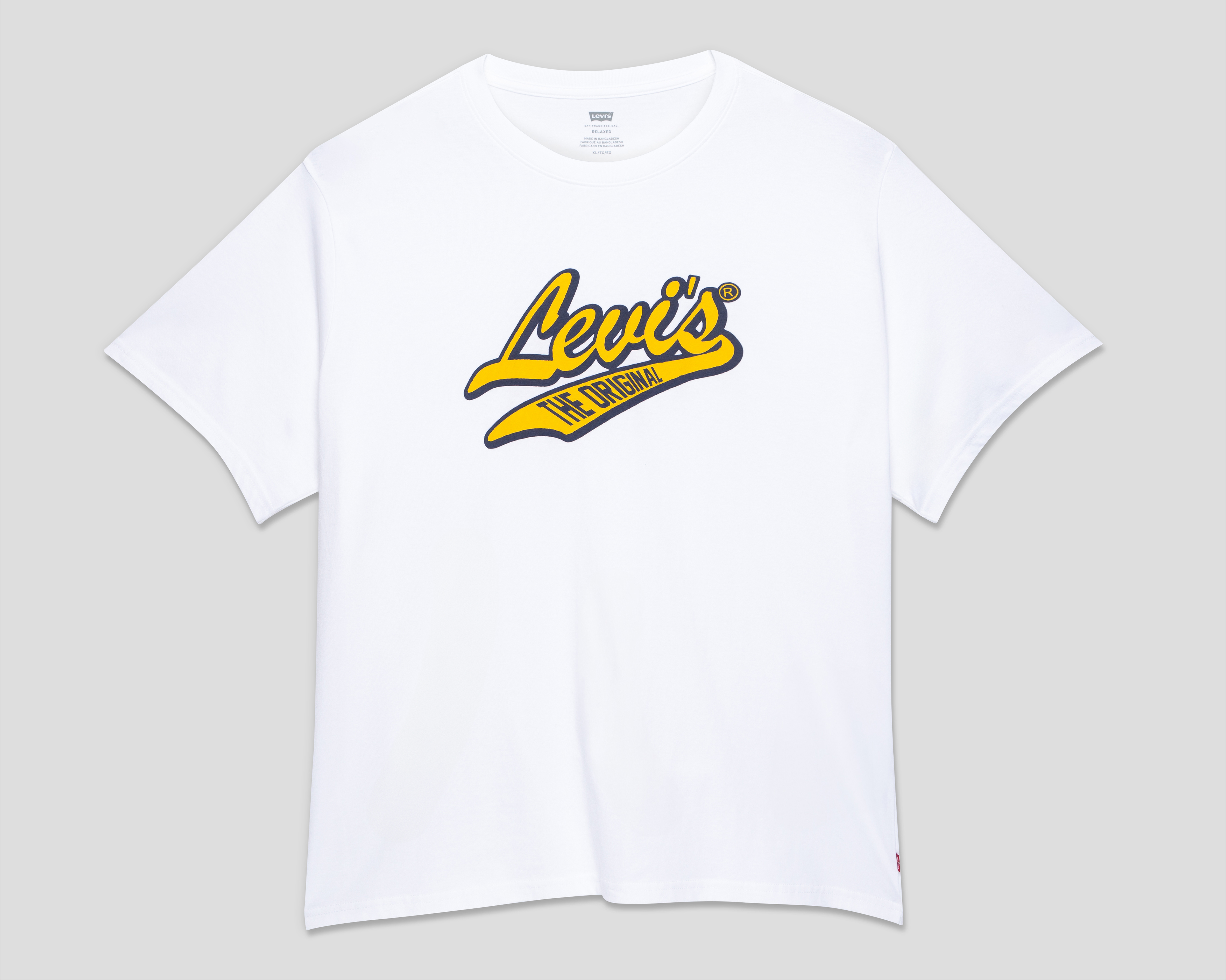 Playera de Cuello Redondo Blanca Levi's para Hombre