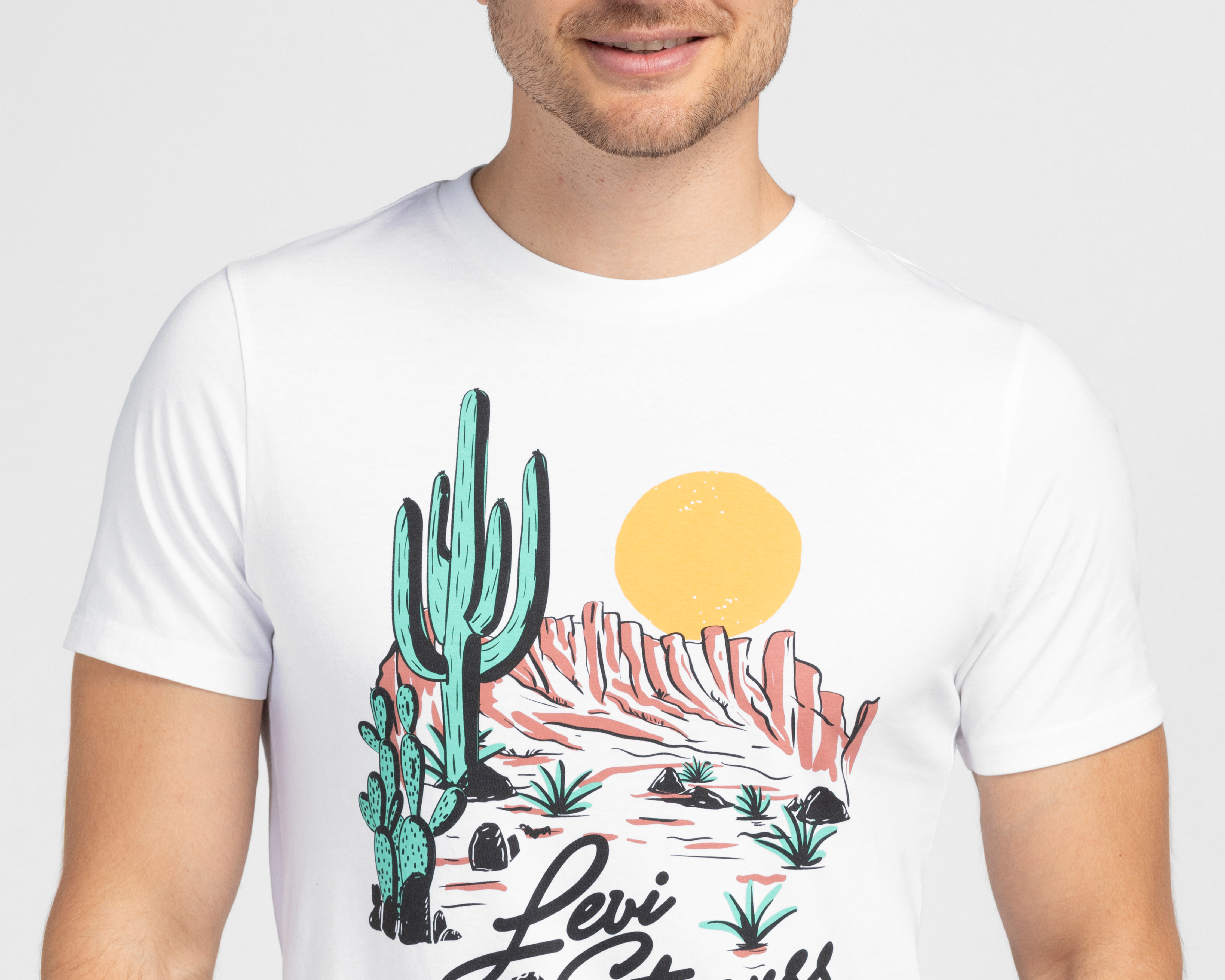 Foto 3 | Foto 3 | Playera de Cuello Redondo Blanca Levi's para Hombre