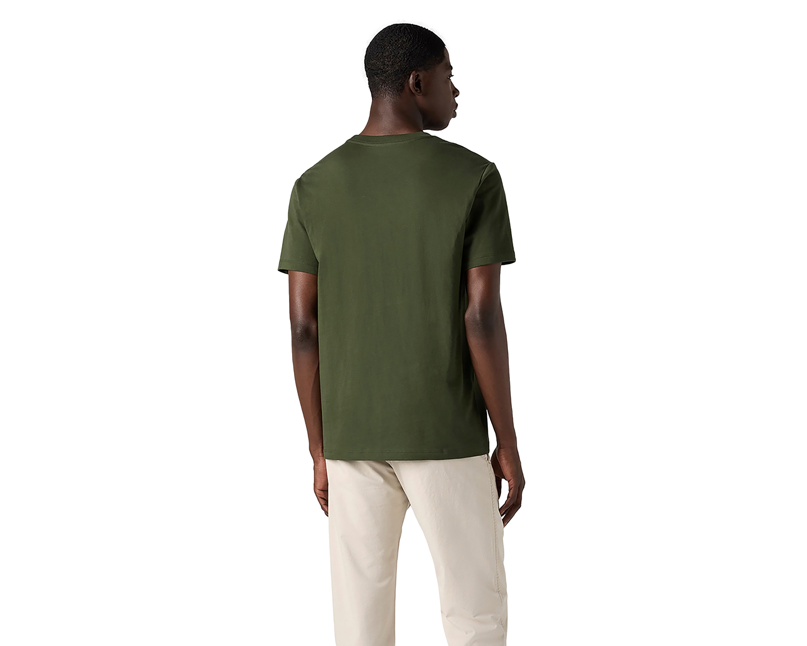 Foto 3 pulgar | Foto 2 | Playera de Cuello Redondo Levi's Verde para Hombre