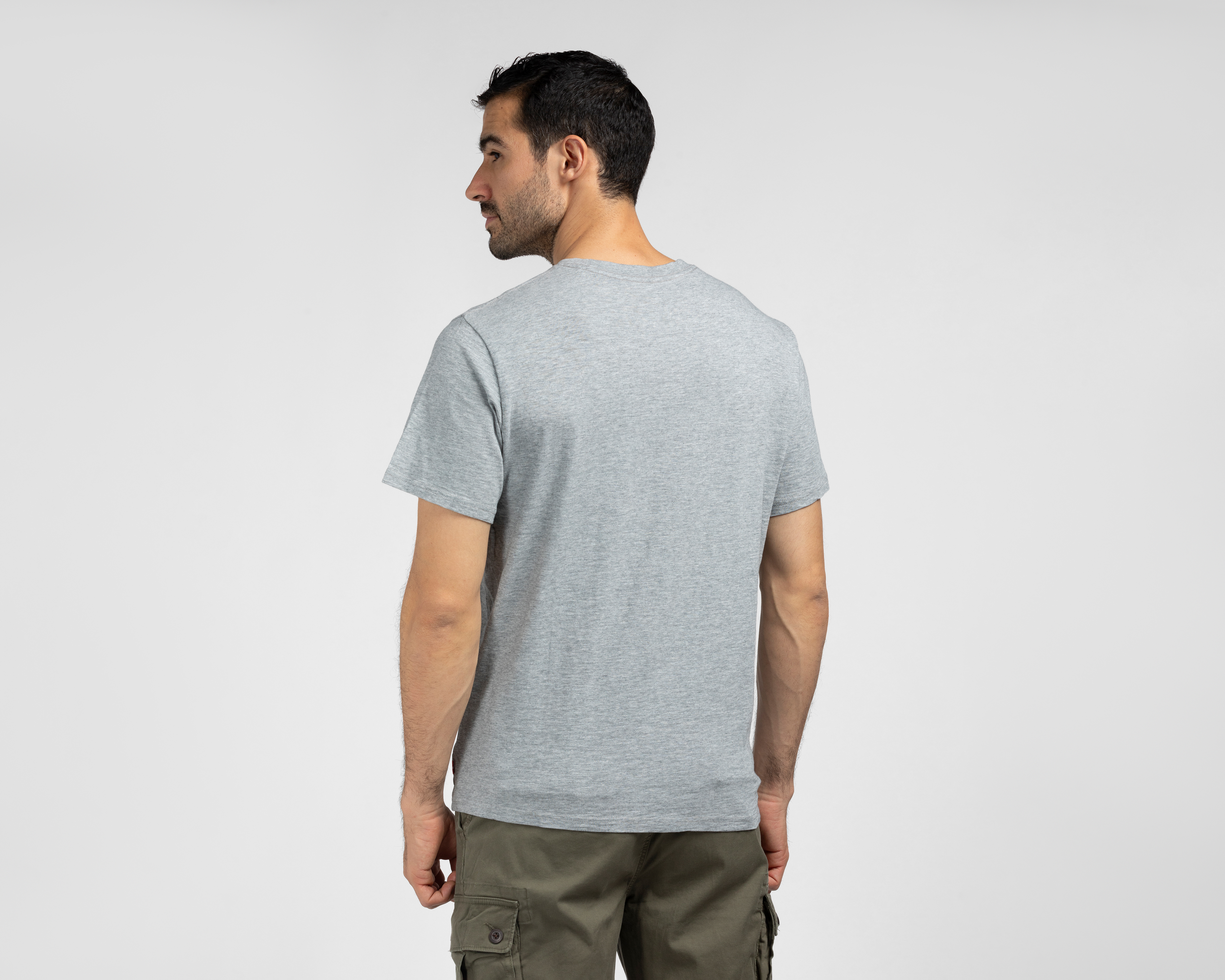Foto 3 pulgar | Foto 2 | Playera de Cuello Redondo Gris Levi's para Hombre