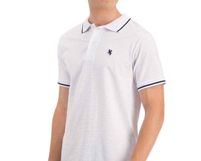 Foto 4 pulgar | Foto 3 | Playera Polo Refill Blanca para Hombre