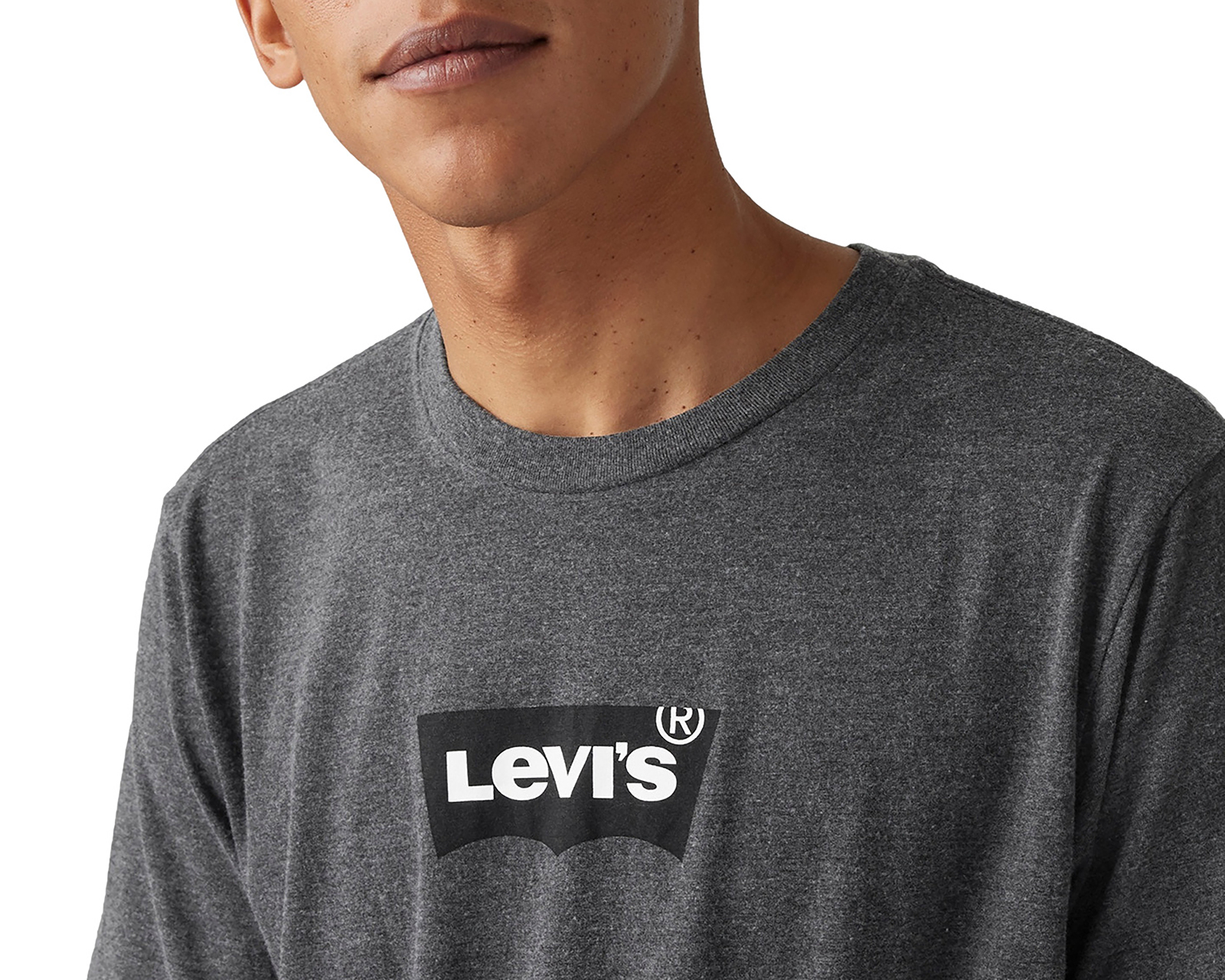 Foto 5 pulgar | Foto 4 | Playera Levi's Negra Cuello Redondo para Hombre