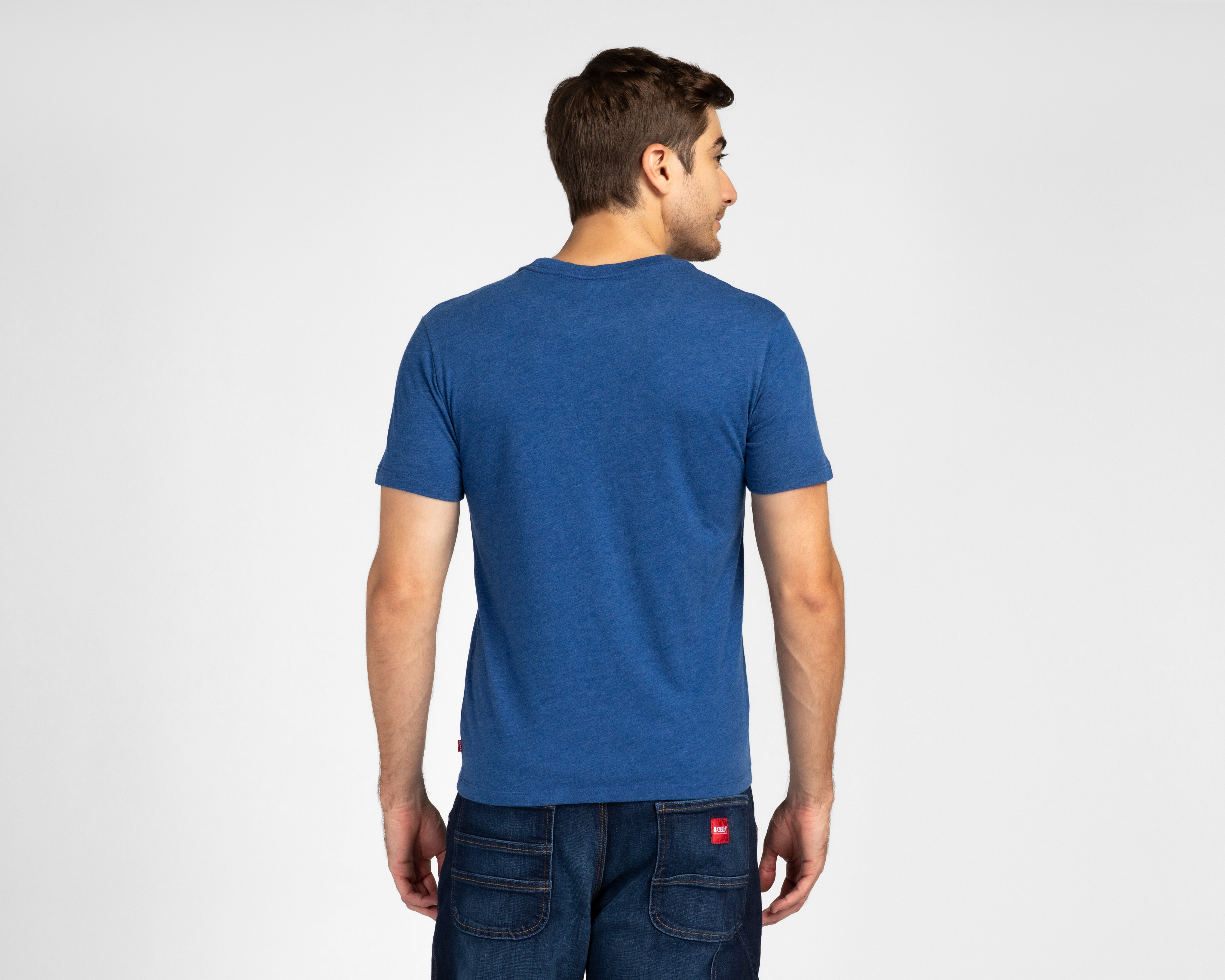 Foto 3 pulgar | Foto 2 | Playera de Cuello Redondo Azul Levi's para Hombre