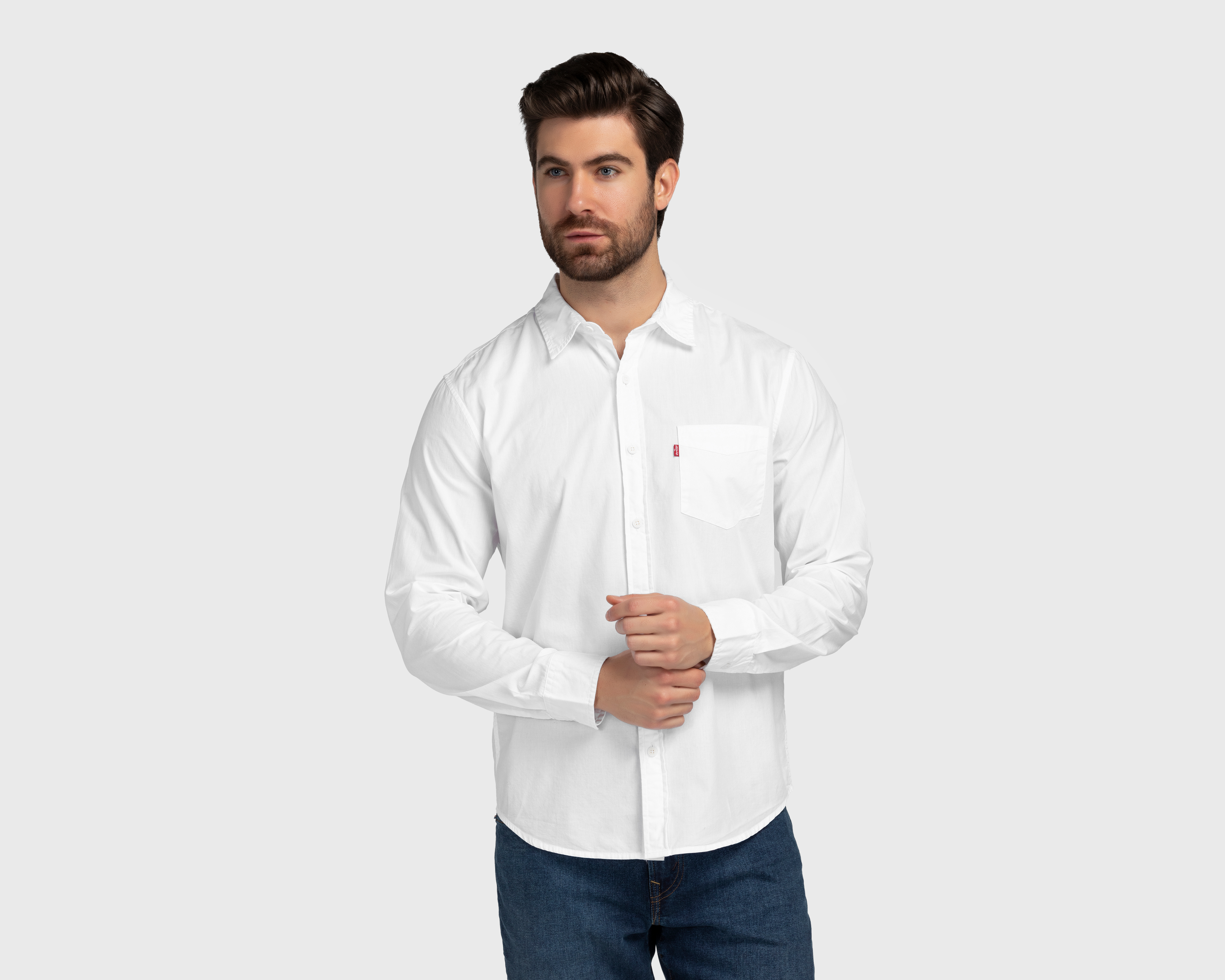 Camisa Casual de Algodón Levi's Standard Fit Manga Larga para Hombre