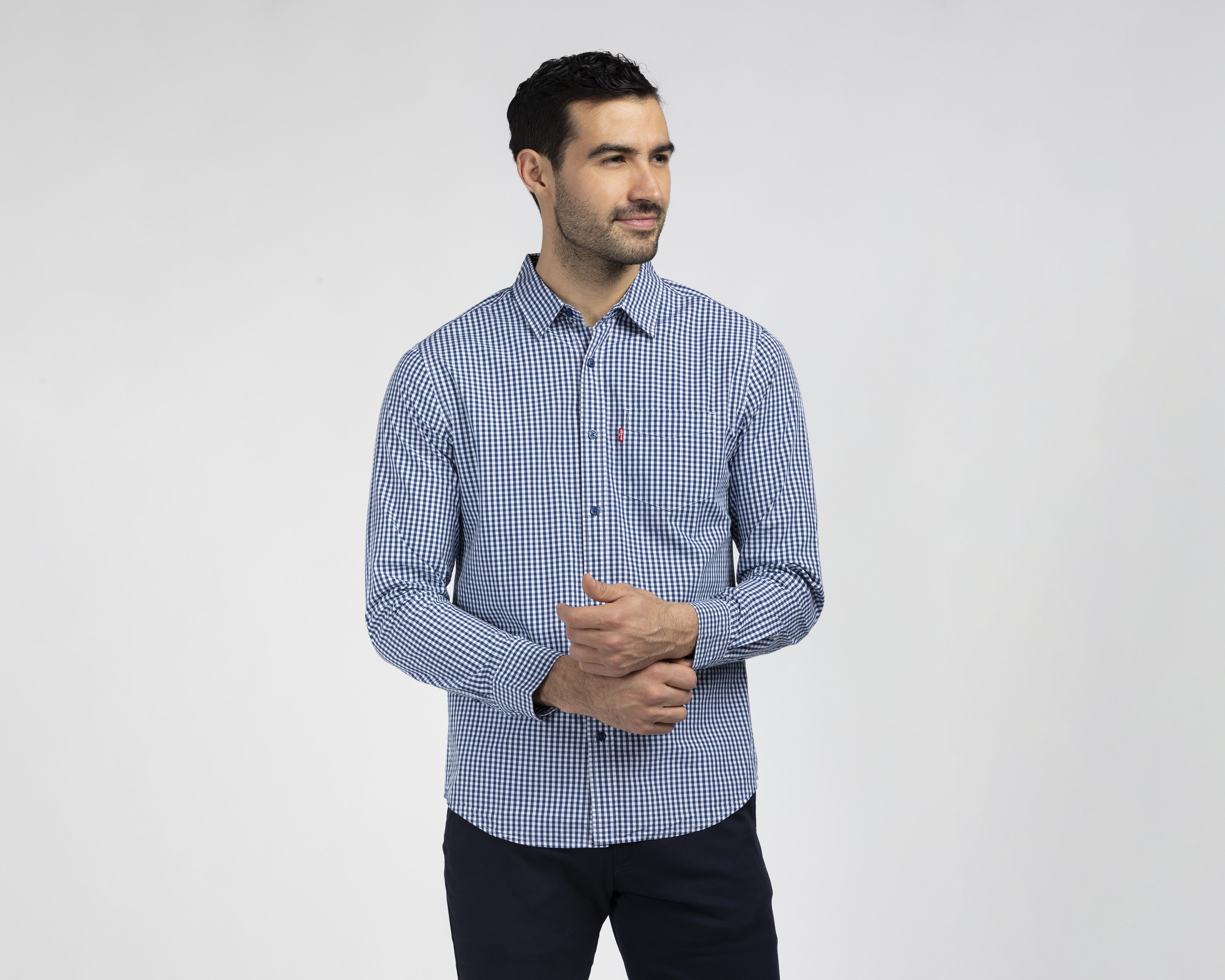 Foto 2 pulgar | Foto 1 | Camisa Casual de Algodón Levi's Regular a Cuadros para Hombre