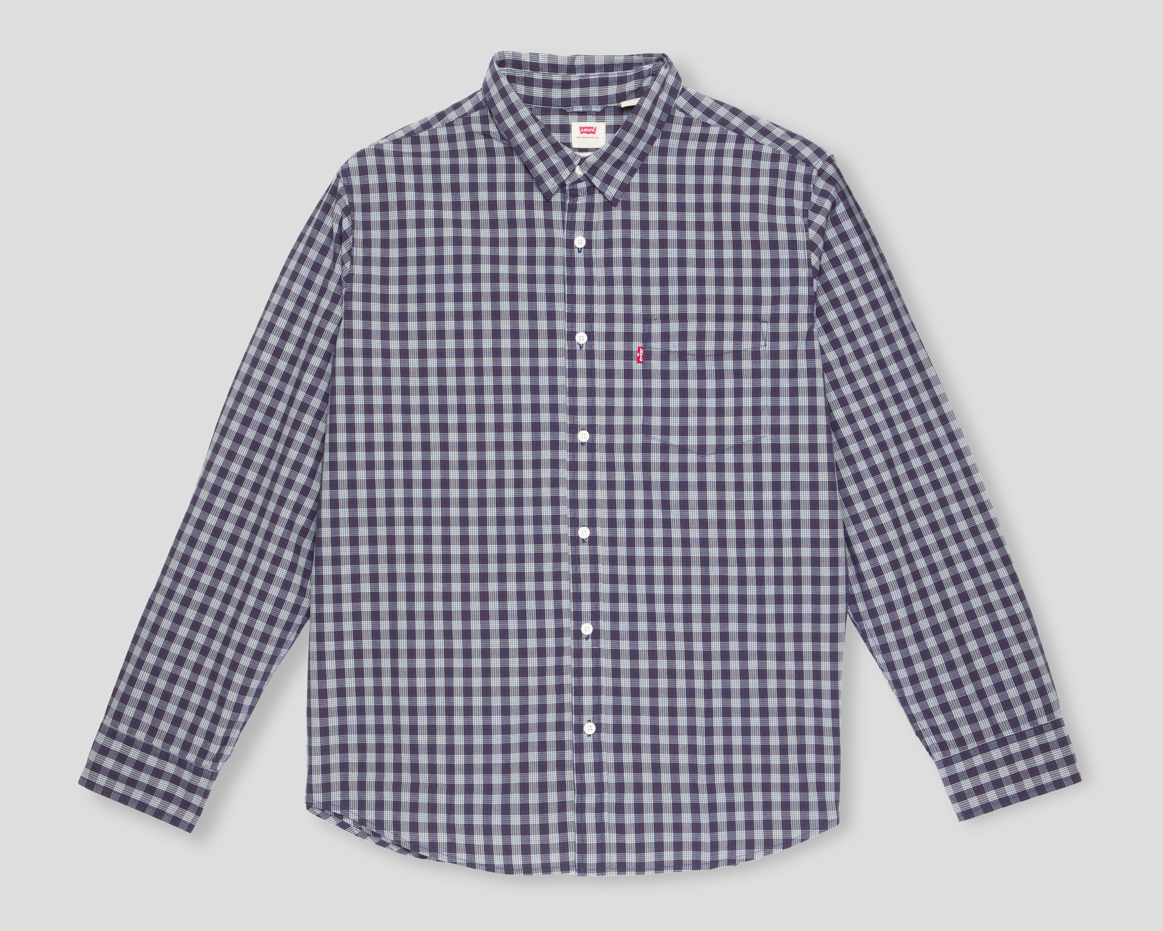 Foto 2 pulgar | Foto 1 | Camisa Casual de Algodón Levi's Regular a Cuadros para Hombre