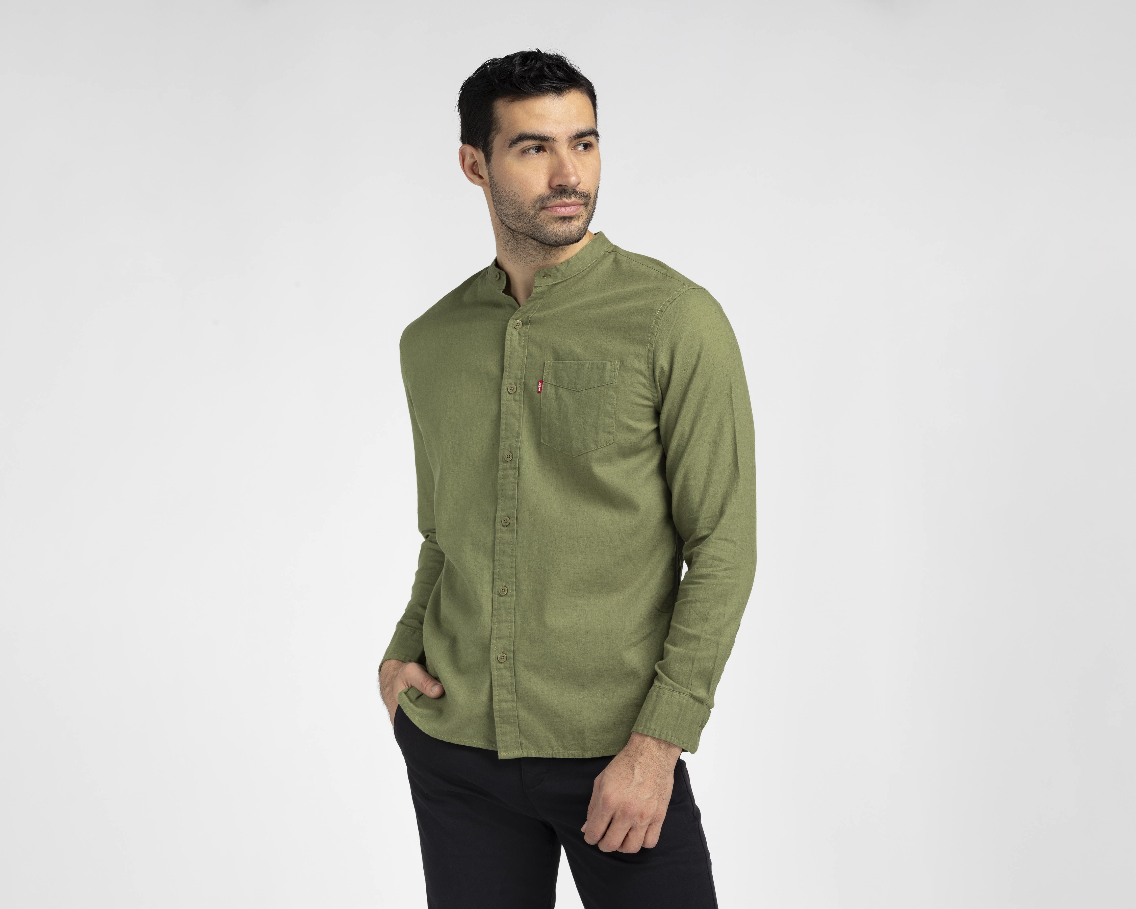 Foto 1 | Foto 1 | Camisa de Vestir Levi's Manga Larga Cuello Mao para Hombre