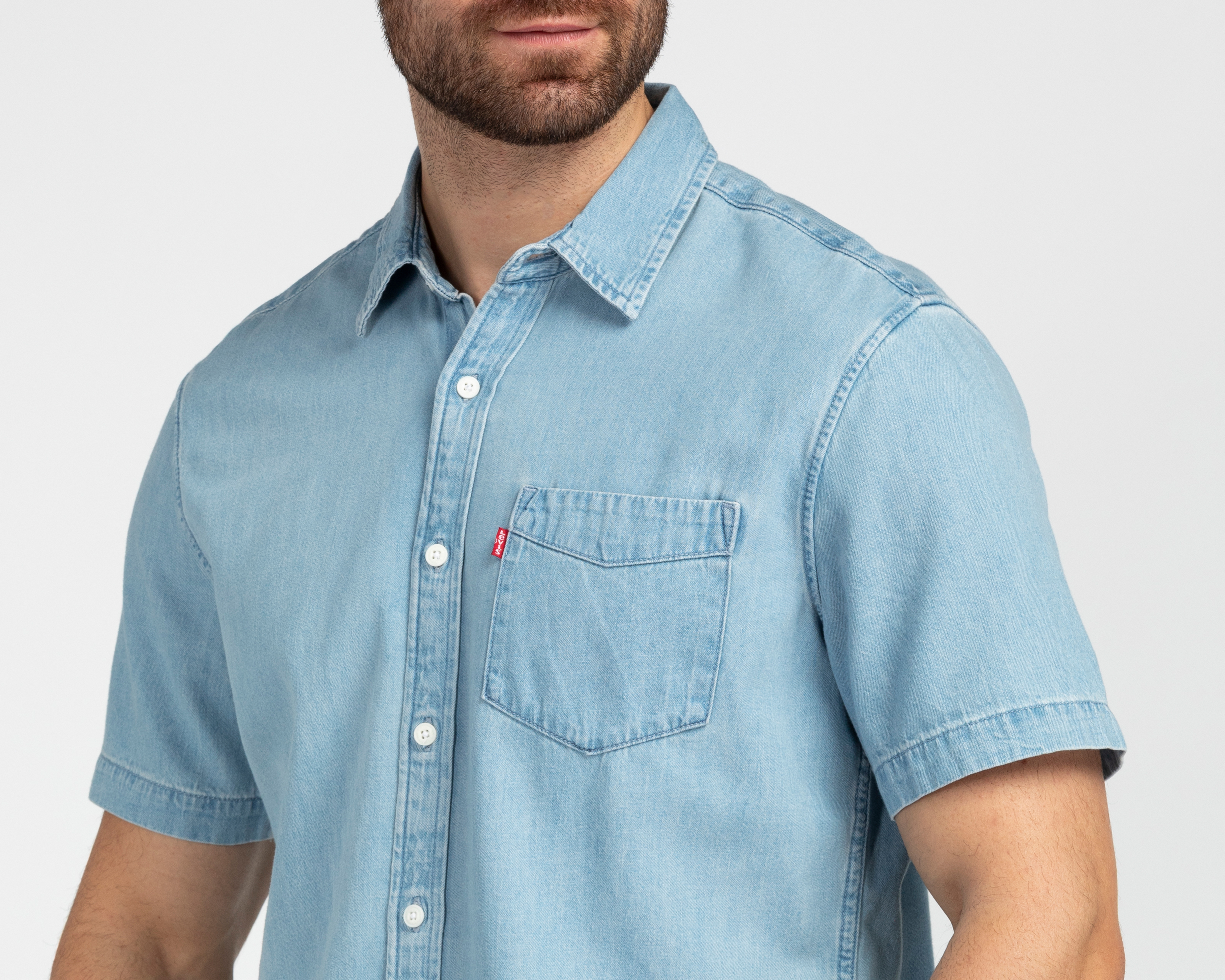 Foto 4 pulgar | Foto 3 | Camisa Casual de Algodón Levi's Standard Fit Lisa para Hombre