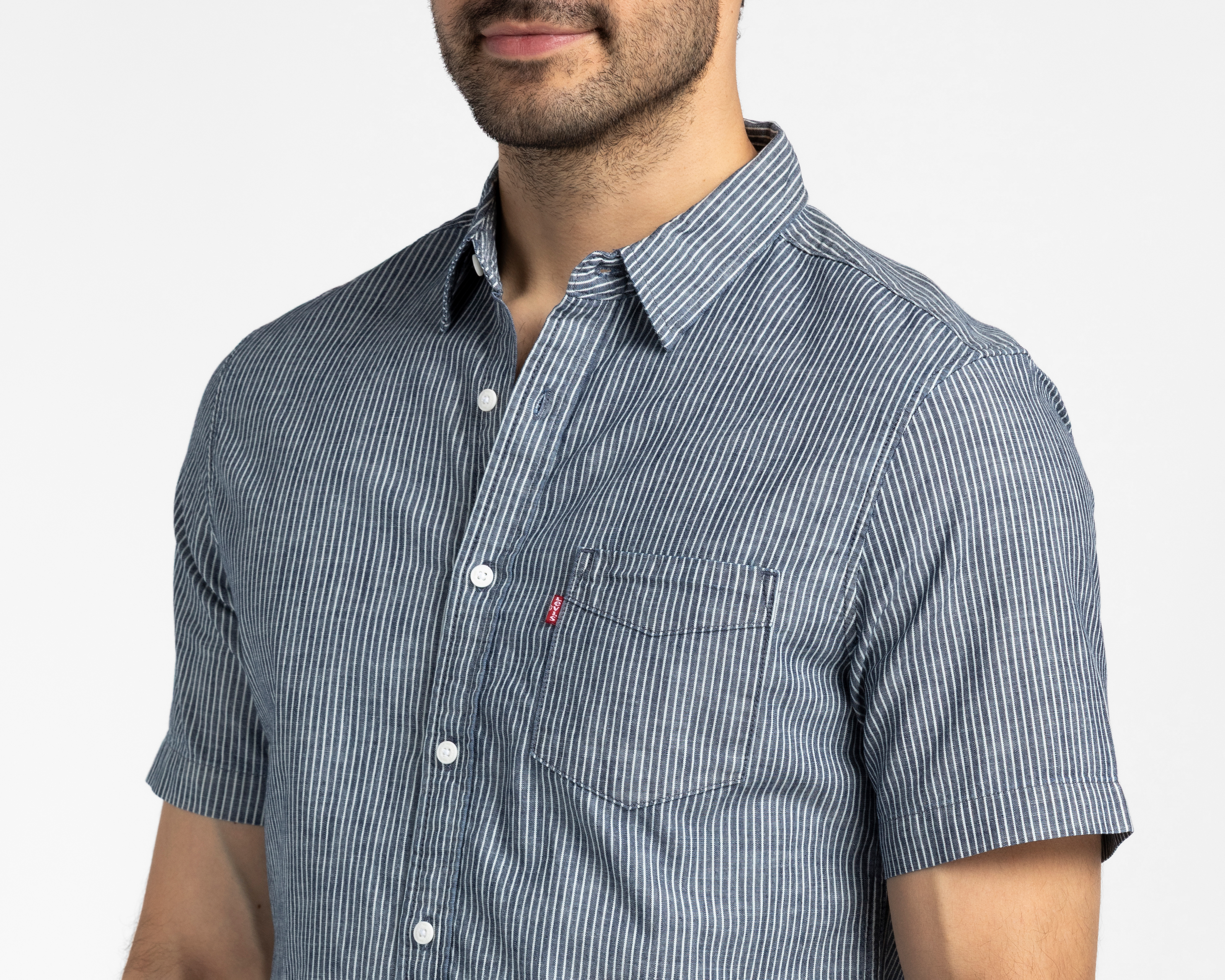 Foto 4 pulgar | Foto 3 | Camisa Casual de Algodón Levi's Regular Fit a Rayas para Hombre