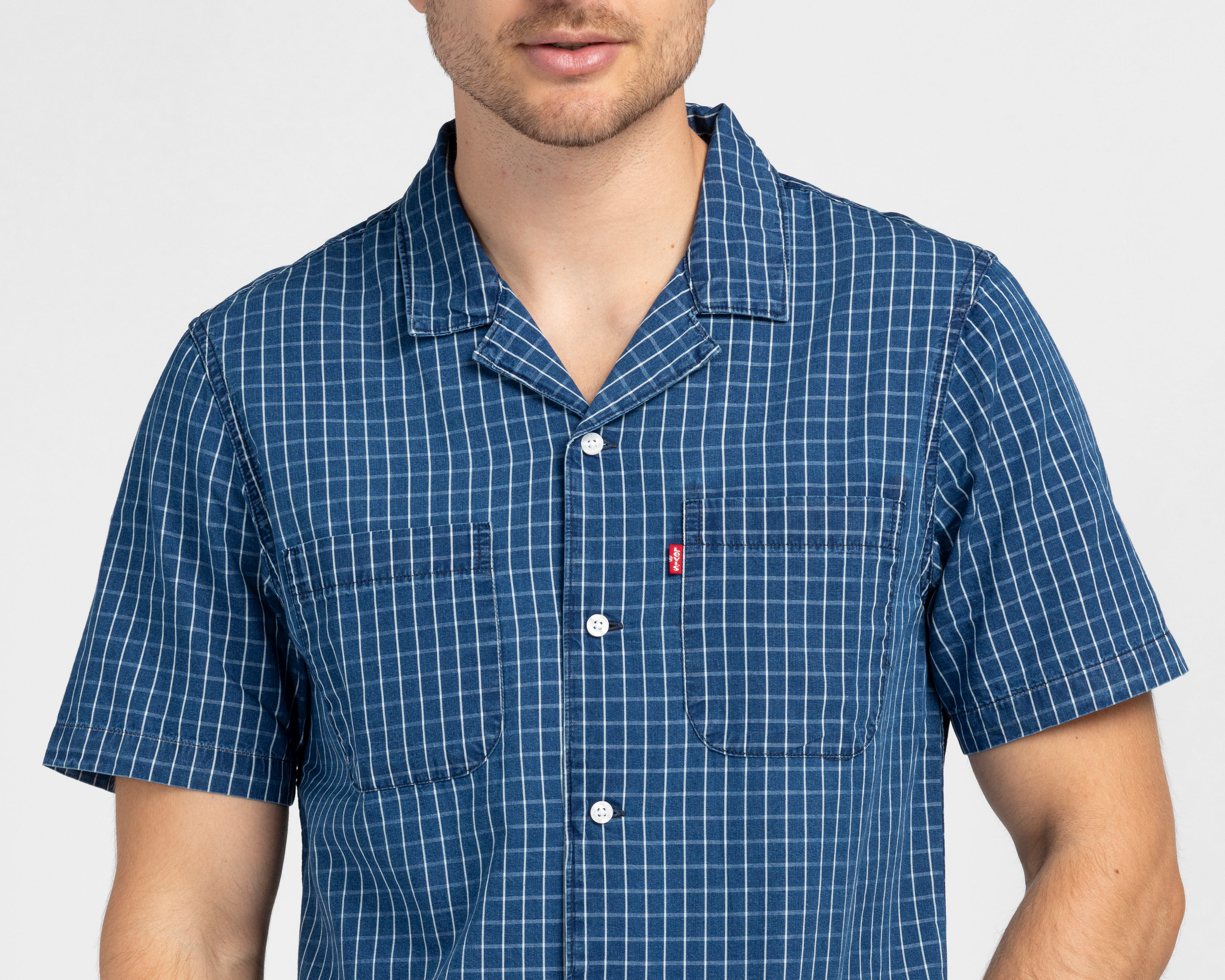 Foto 4 pulgar | Foto 3 | Camisa de Algodón Levi's Regular a Cuadros para Hombre