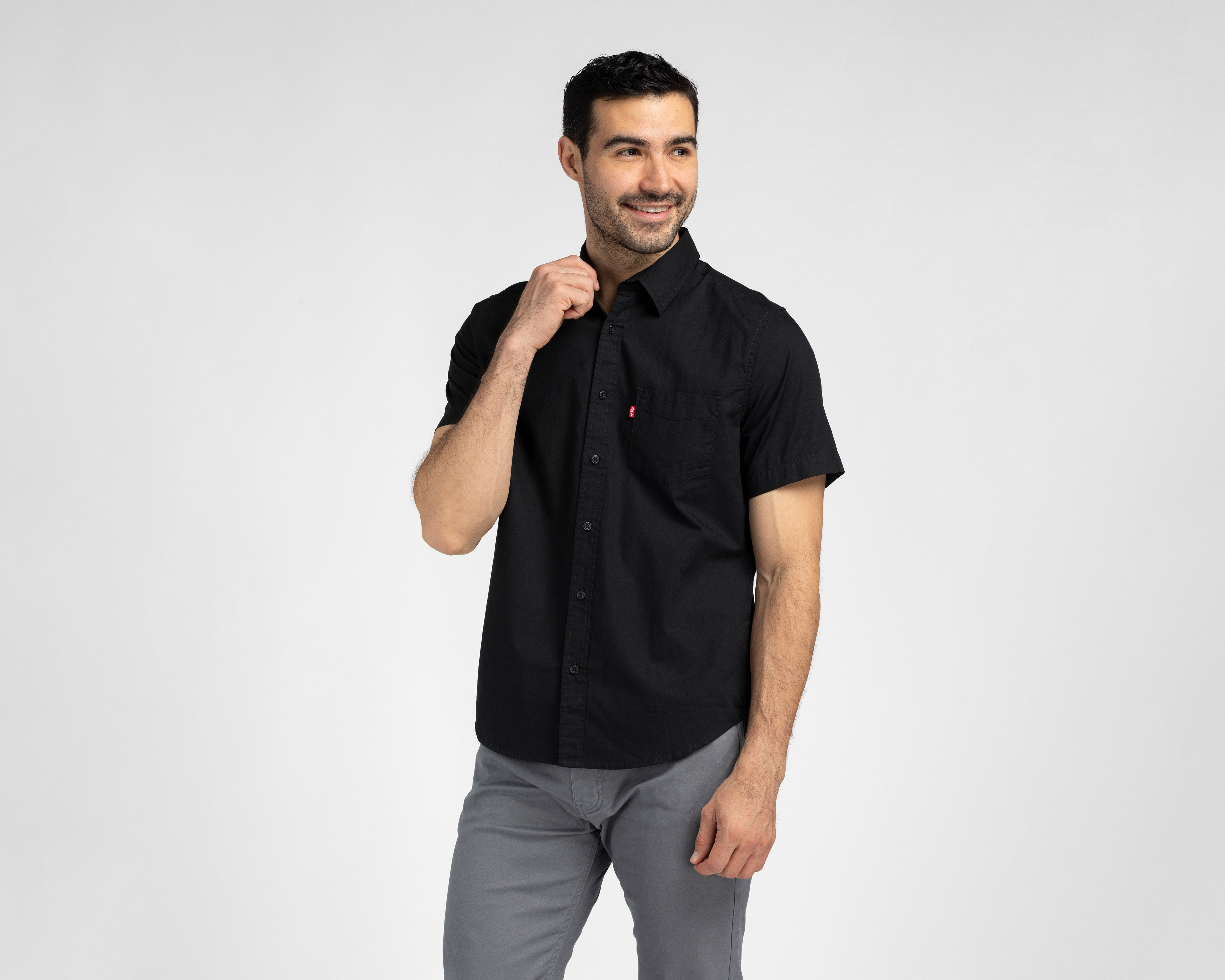 Foto 2 pulgar | Foto 1 | Camisa de Algodón Levi's Regular Liso para Hombre