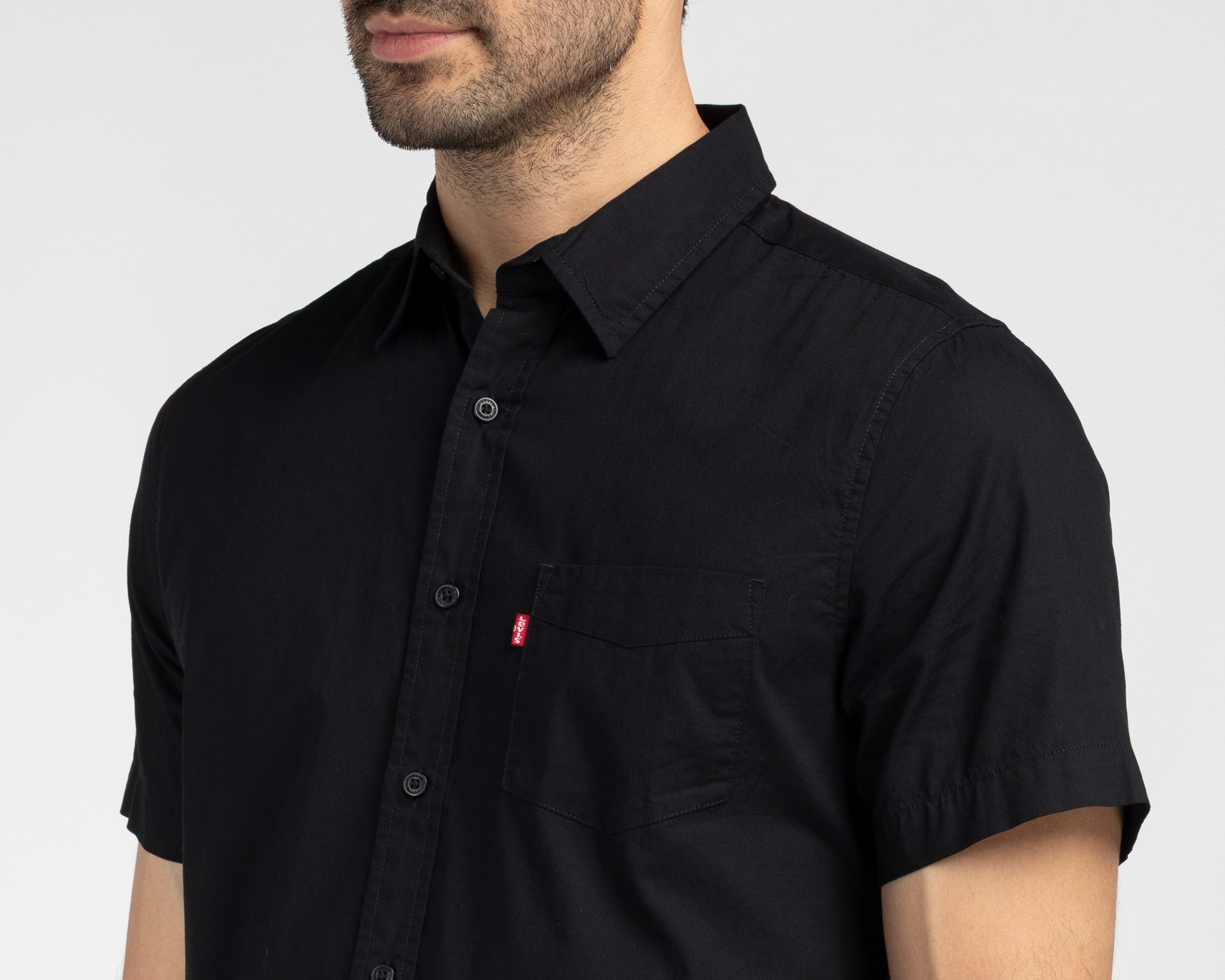 Foto 4 pulgar | Foto 3 | Camisa de Algodón Levi's Regular Liso para Hombre