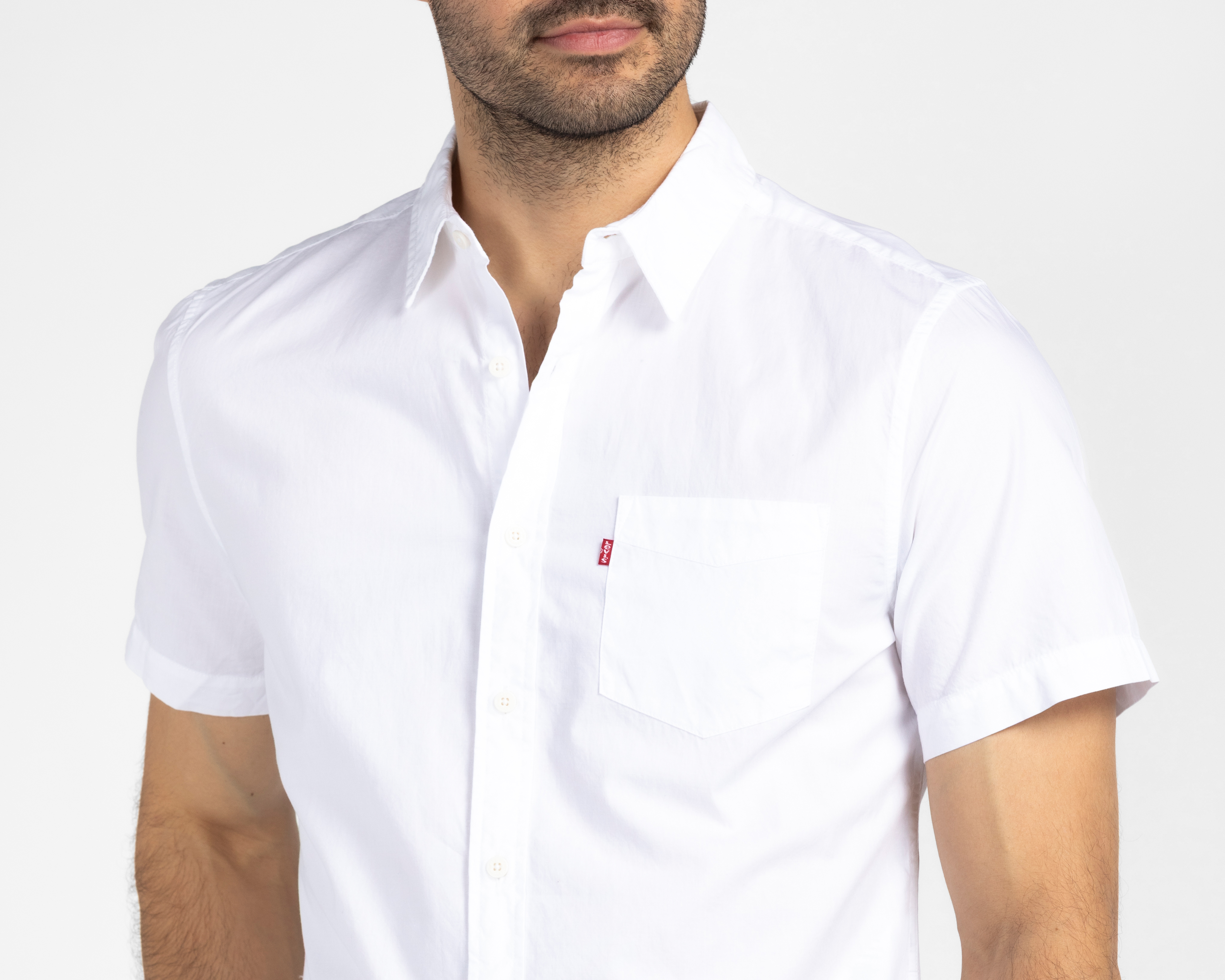 Foto 3 | Foto 3 | Camisa Casual de Algodón Levi's Standard Fit Manga Corta para Hombre