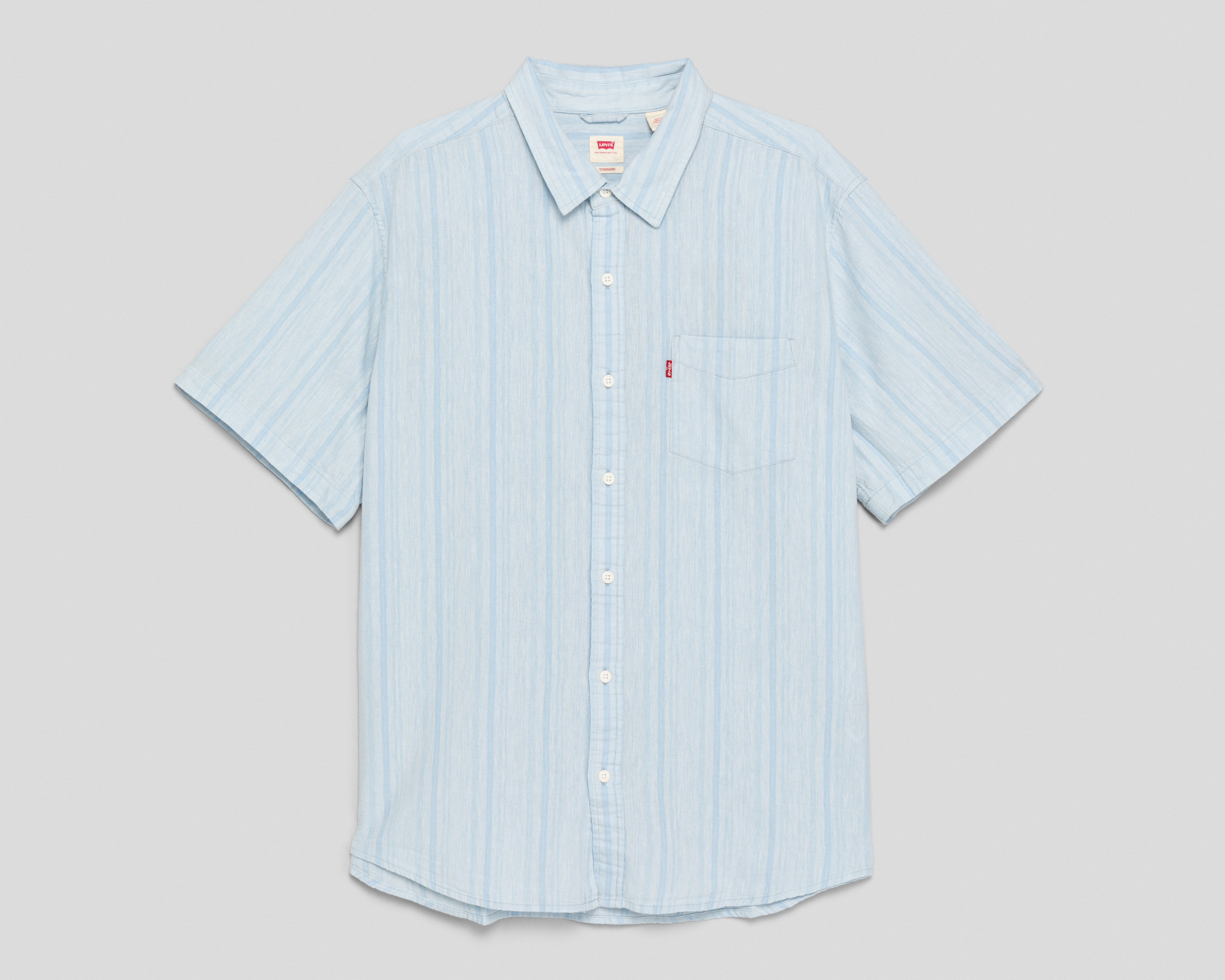 Foto 2 pulgar | Foto 1 | Camisa Casual Levi's Standard a Rayas para Hombre