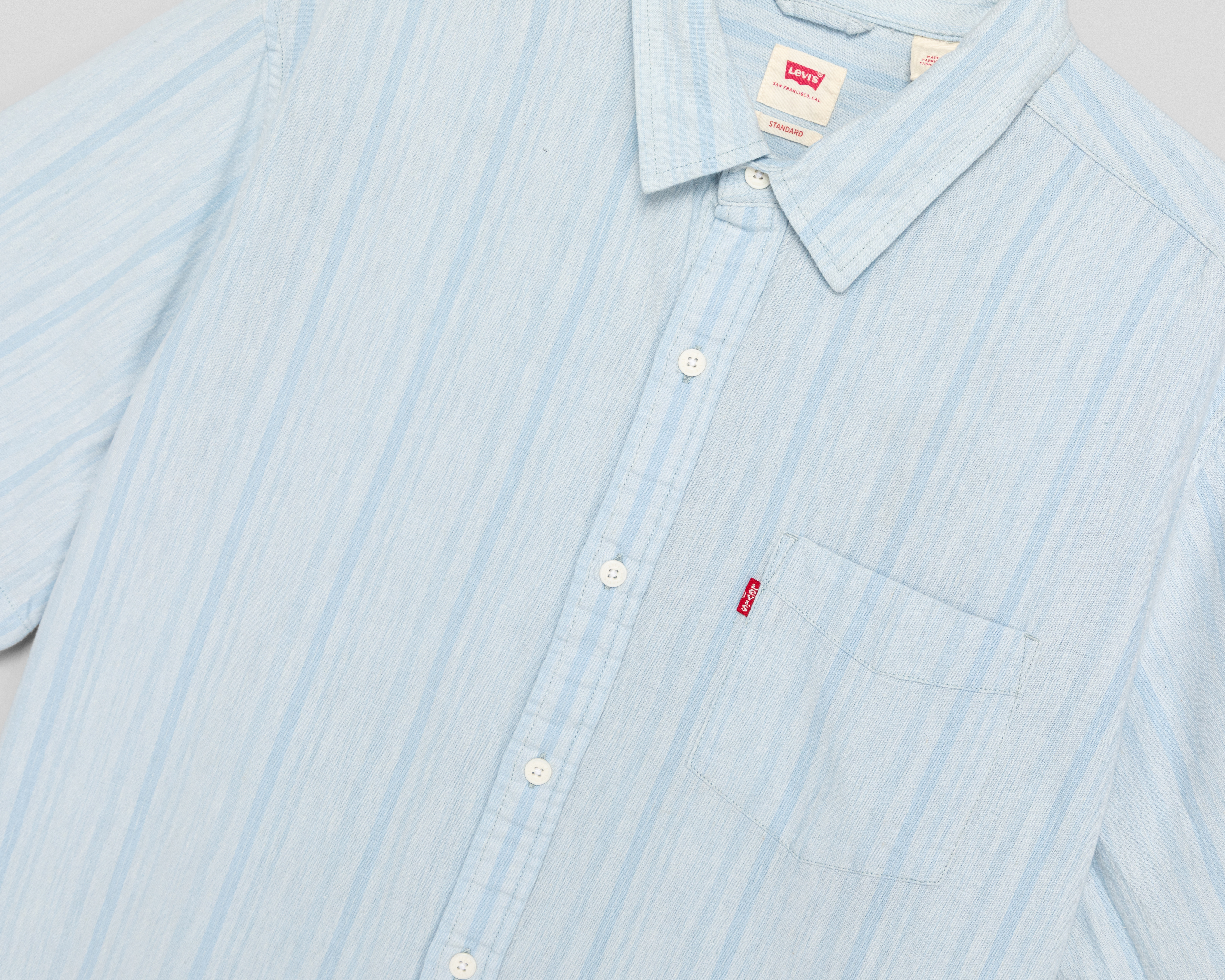 Foto 4 pulgar | Foto 3 | Camisa Casual Levi's Standard a Rayas para Hombre