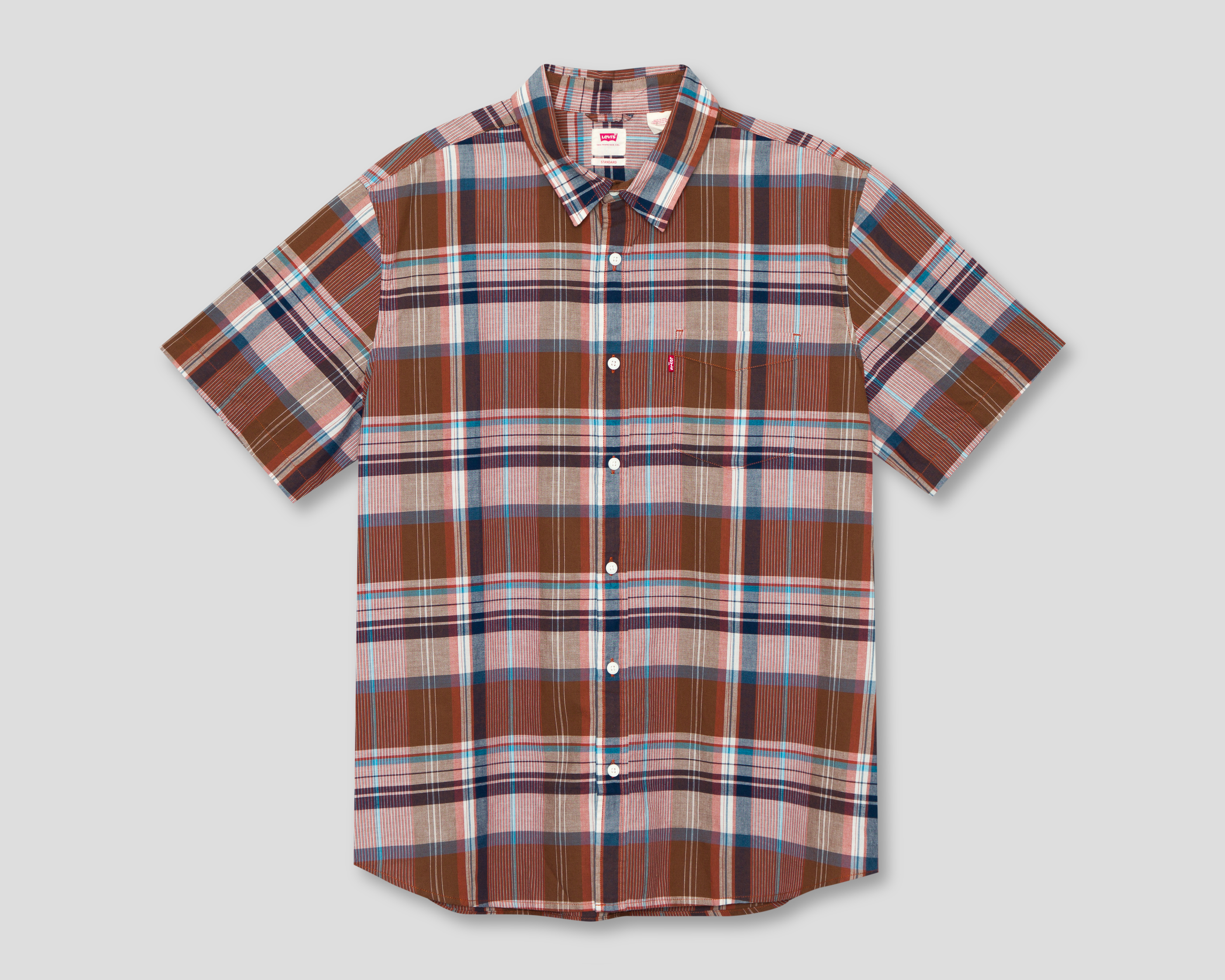 Foto 2 pulgar | Foto 1 | Camisa Casual Levi's Regular a Cuadros para Hombre