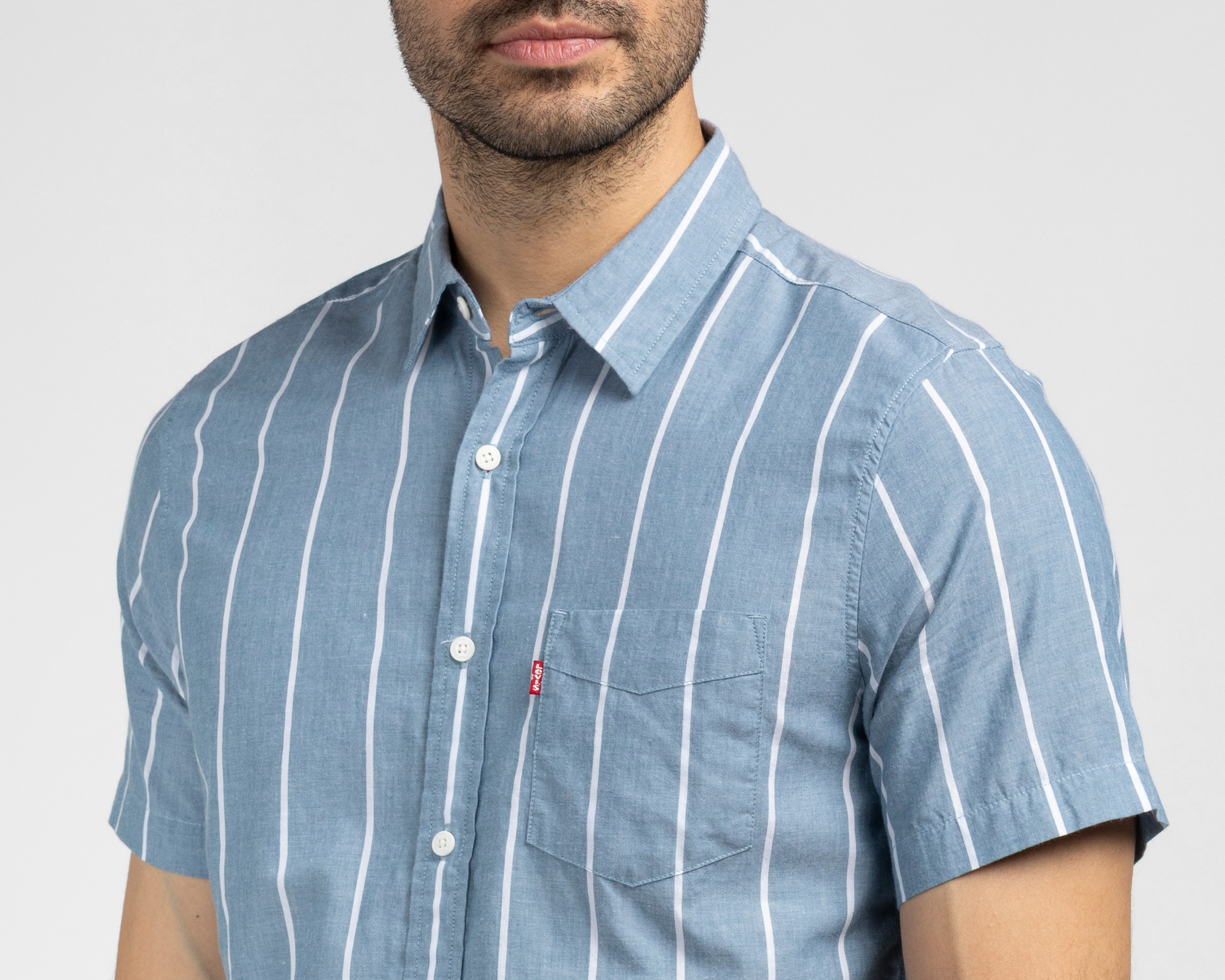Foto 4 pulgar | Foto 3 | Camisa Casual Levi's Standard Fit a Rayas para Hombre
