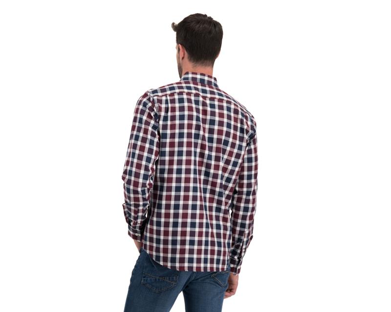 Foto 3 pulgar | Foto 2 | Camisa Manga Larga color Tinto marca Yale para Hombre