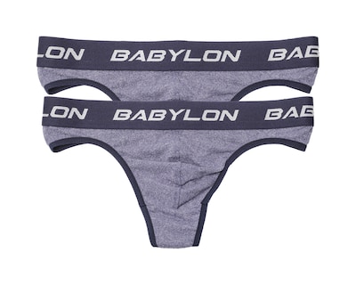 Foto 1 | Foto 1 | Tanga Babylon Gris 2 Piezas