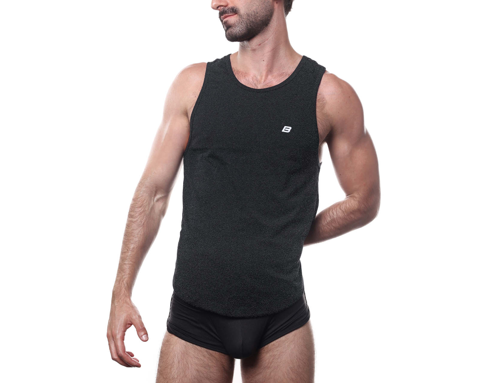 Foto 3 pulgar | Foto 2 | Camiseta Interior Cuello Redondo Babylon Negra 2 Piezas