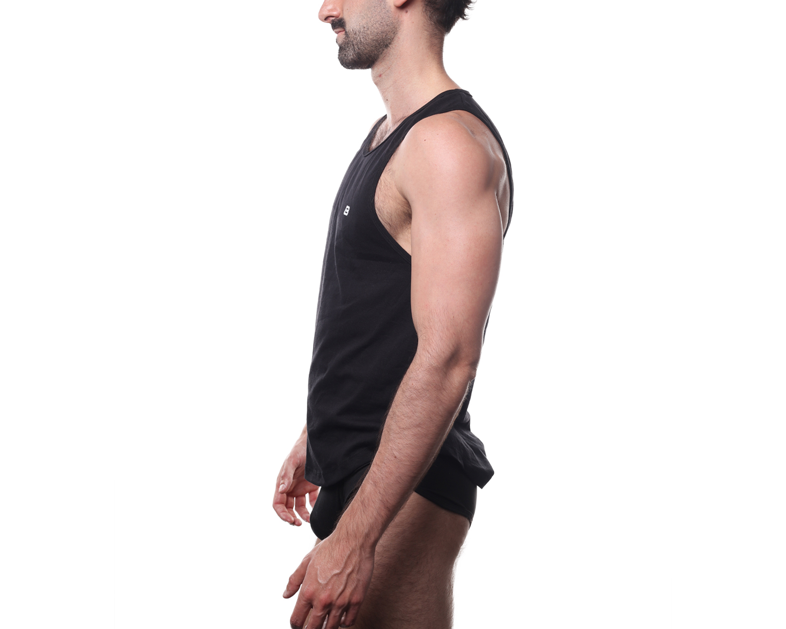 Foto 4 pulgar | Foto 3 | Camiseta Interior Cuello Redondo Babylon Negra 2 Piezas