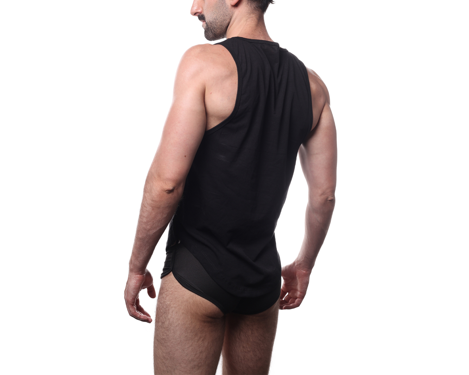 Foto 6 pulgar | Foto 5 | Camiseta Interior Cuello Redondo Babylon Negra 2 Piezas