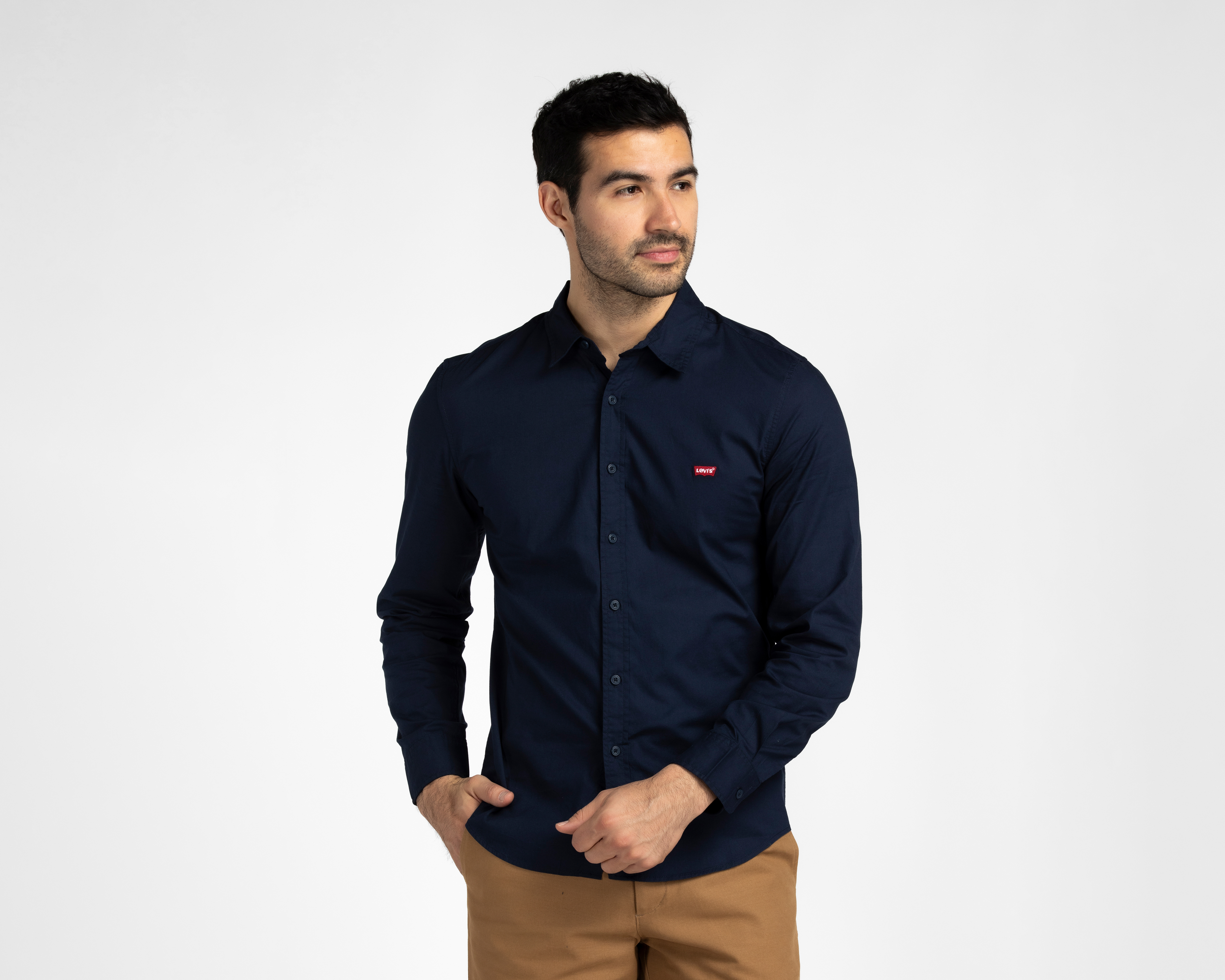 Camisa Casual Levi's Slim Fit Lisa para Hombre