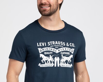 Foto 3 | Foto 3 | Playera de Cuello Redondo Azul Levi's para Hombre