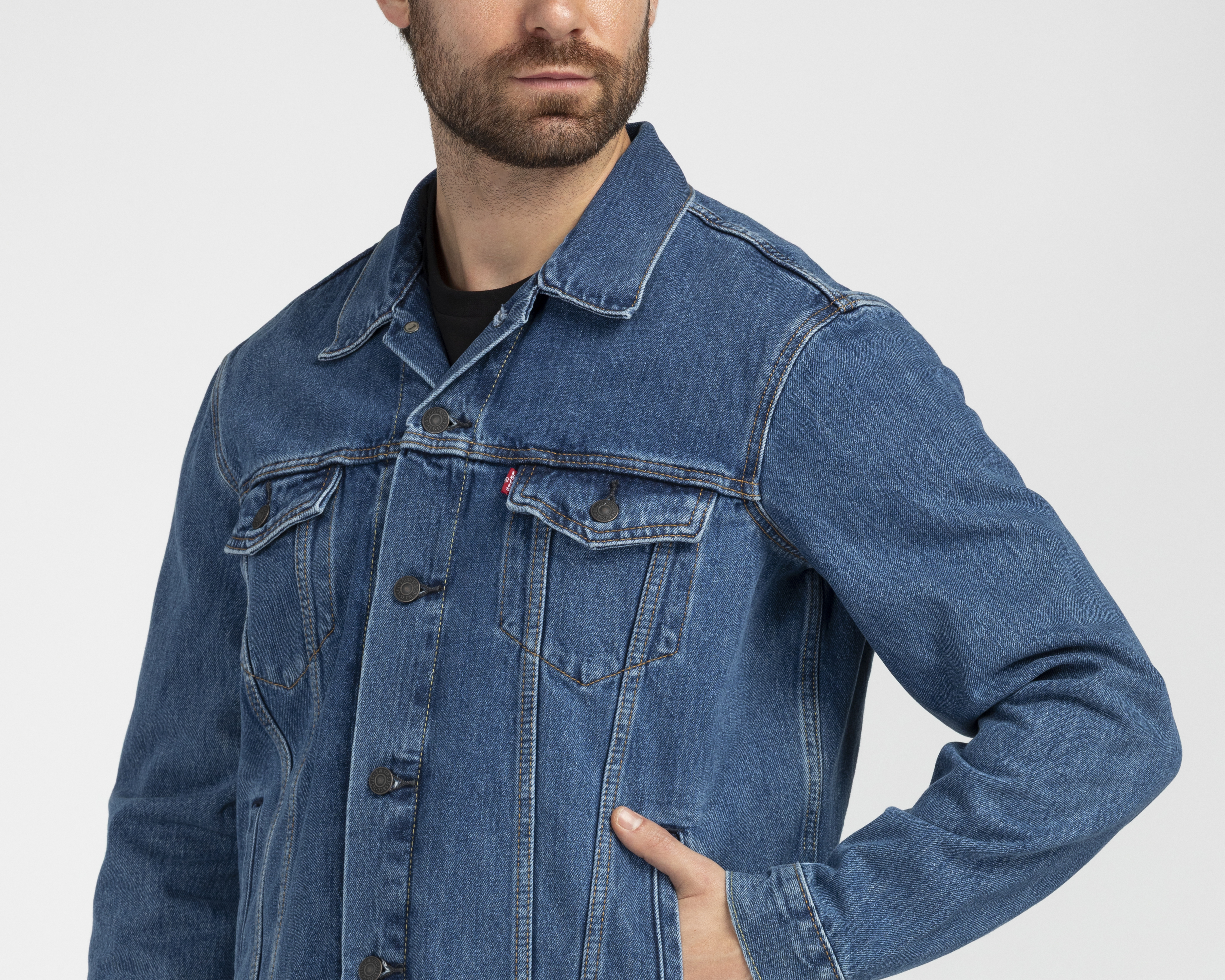 Foto 3 | Foto 3 | Chamarra Trucker de Mezclilla Levi's para Hombre